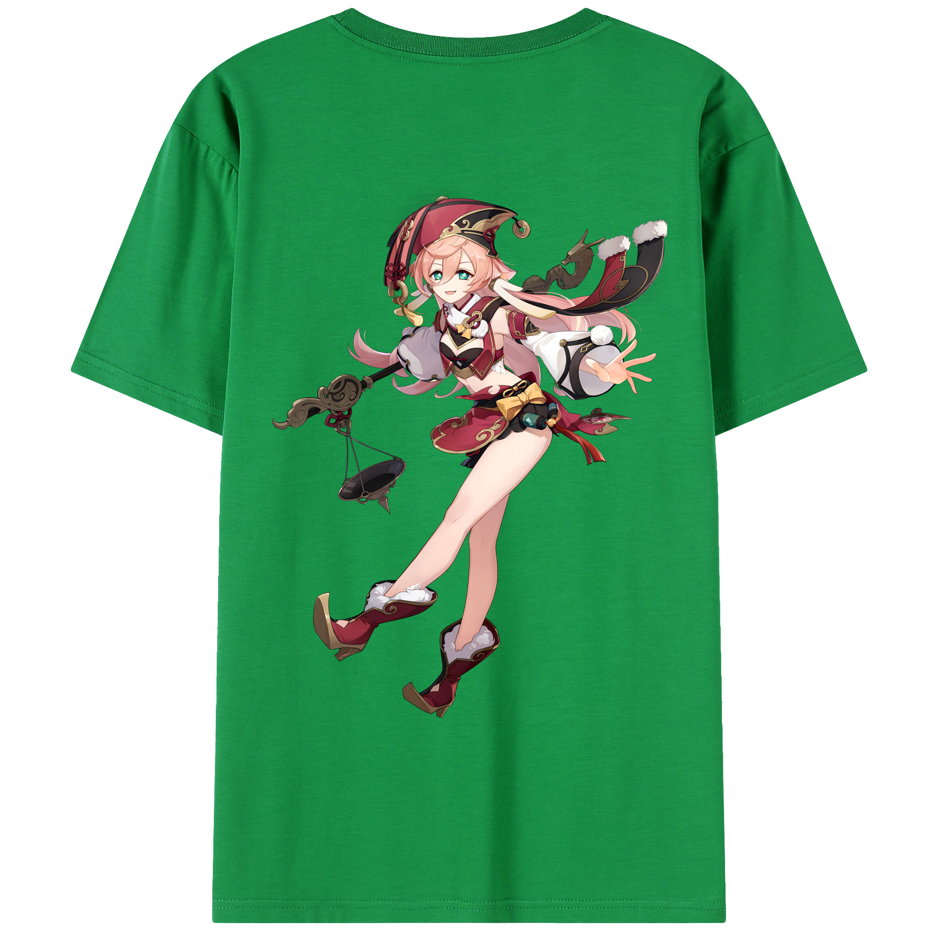 げんし神 ヤンフェイ genshin Yanfei レディース半袖Tシャツ(バックプリント)