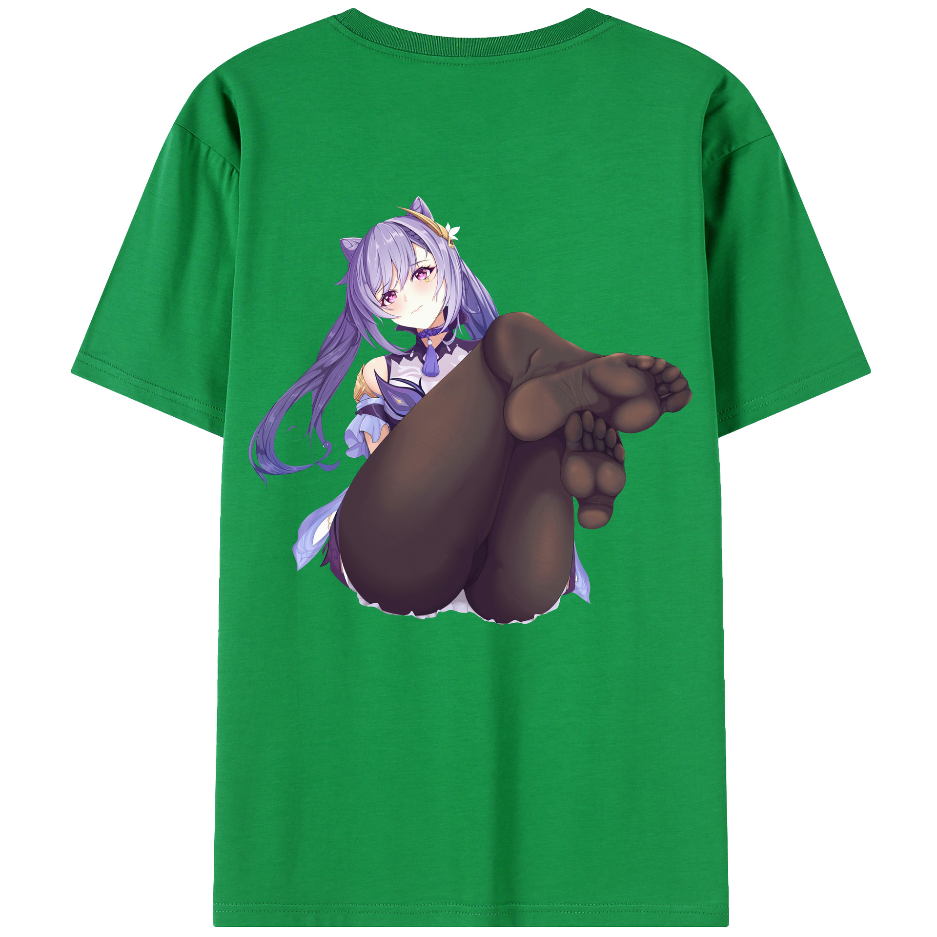 げんし神 刻晴 こくせい genshin Kokusei レディース半袖Tシャツ(バックプリント)
