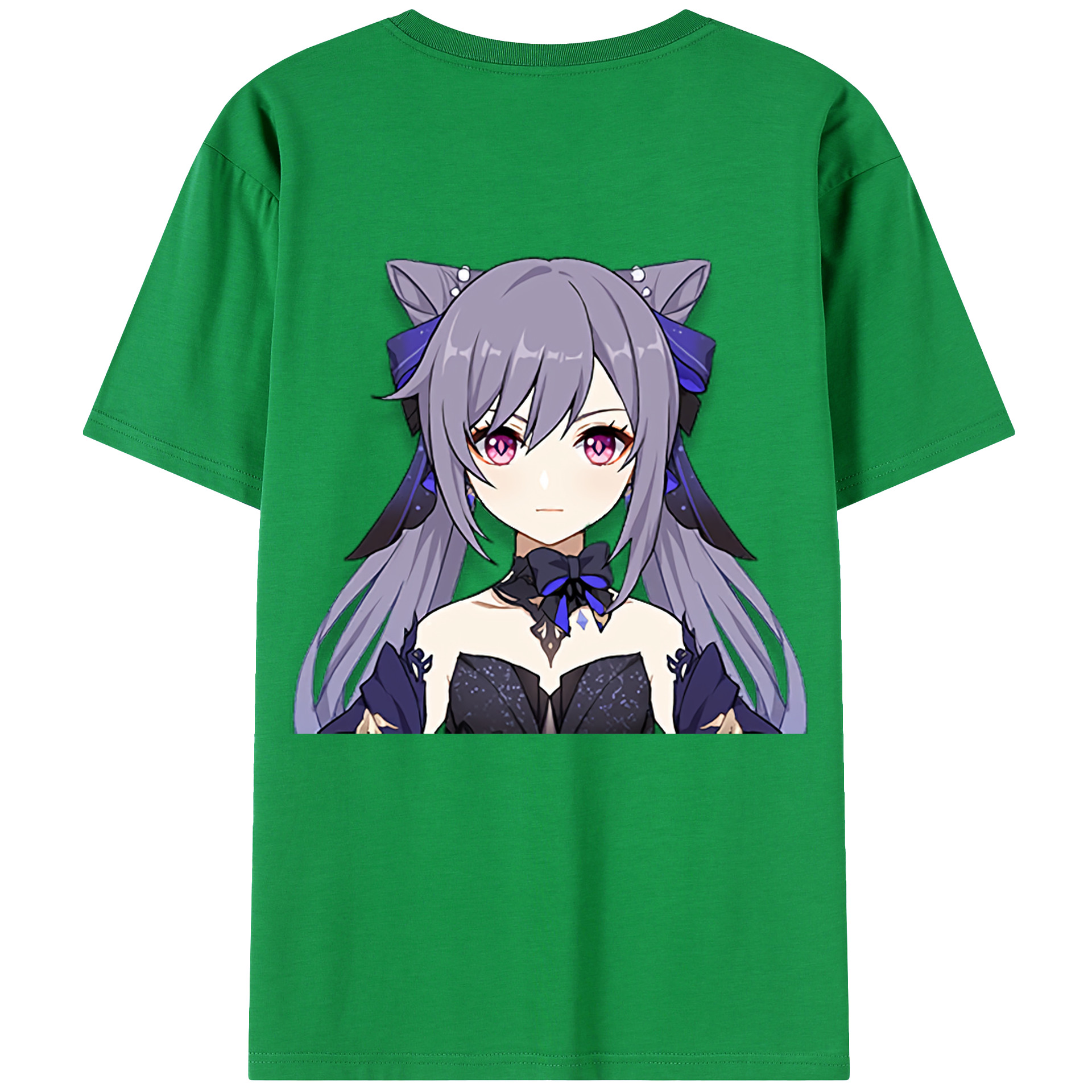 げんし神 刻晴 こくせい genshin Kokusei レディース半袖Tシャツ(バックプリント)