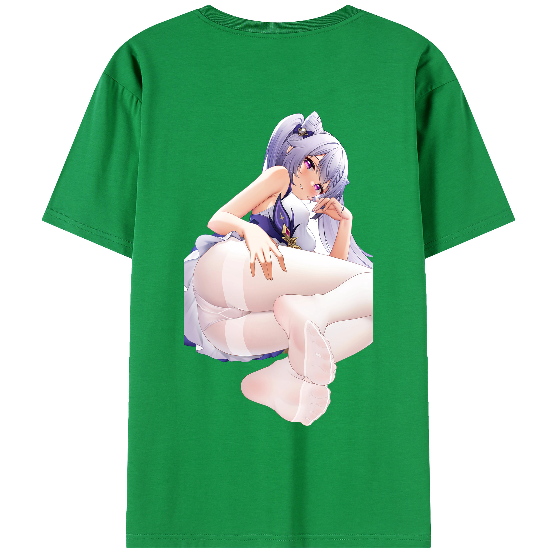 げんし神 刻晴 こくせい genshin Kokusei レディース半袖Tシャツ(バックプリント)