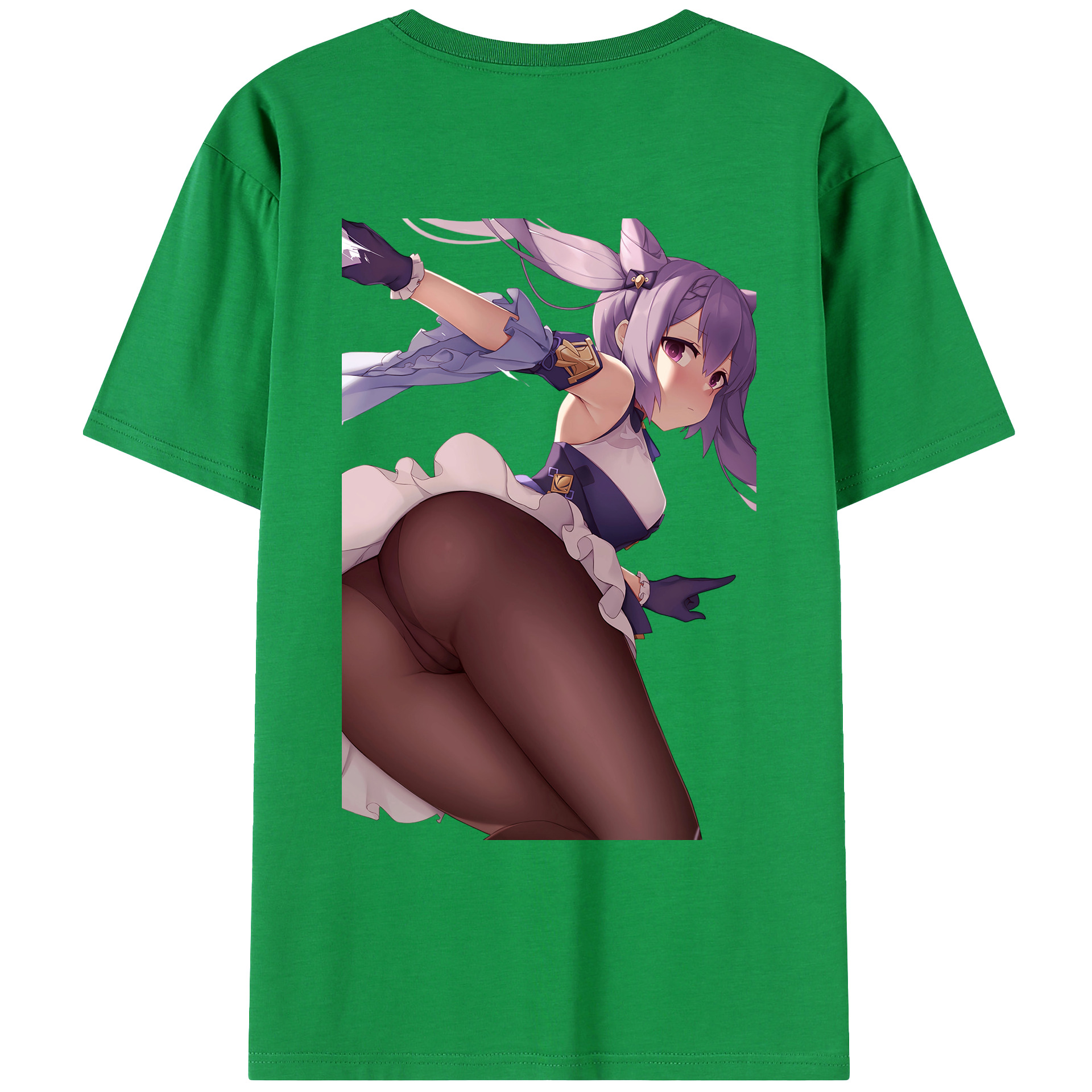 げんし神 刻晴 こくせい genshin Kokusei レディース半袖Tシャツ(バックプリント)
