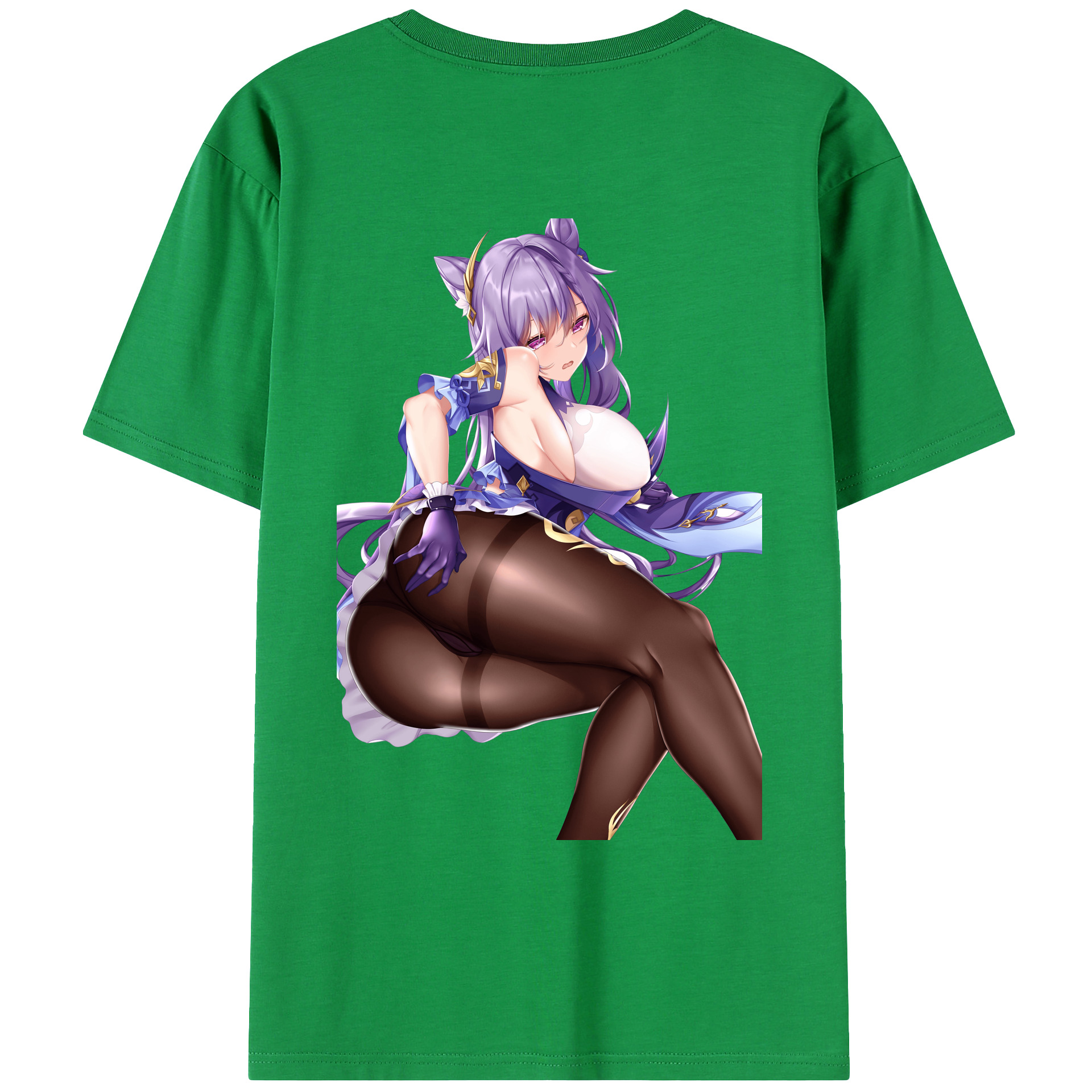 げんし神 刻晴 こくせい genshin Kokusei レディース半袖Tシャツ(バックプリント)