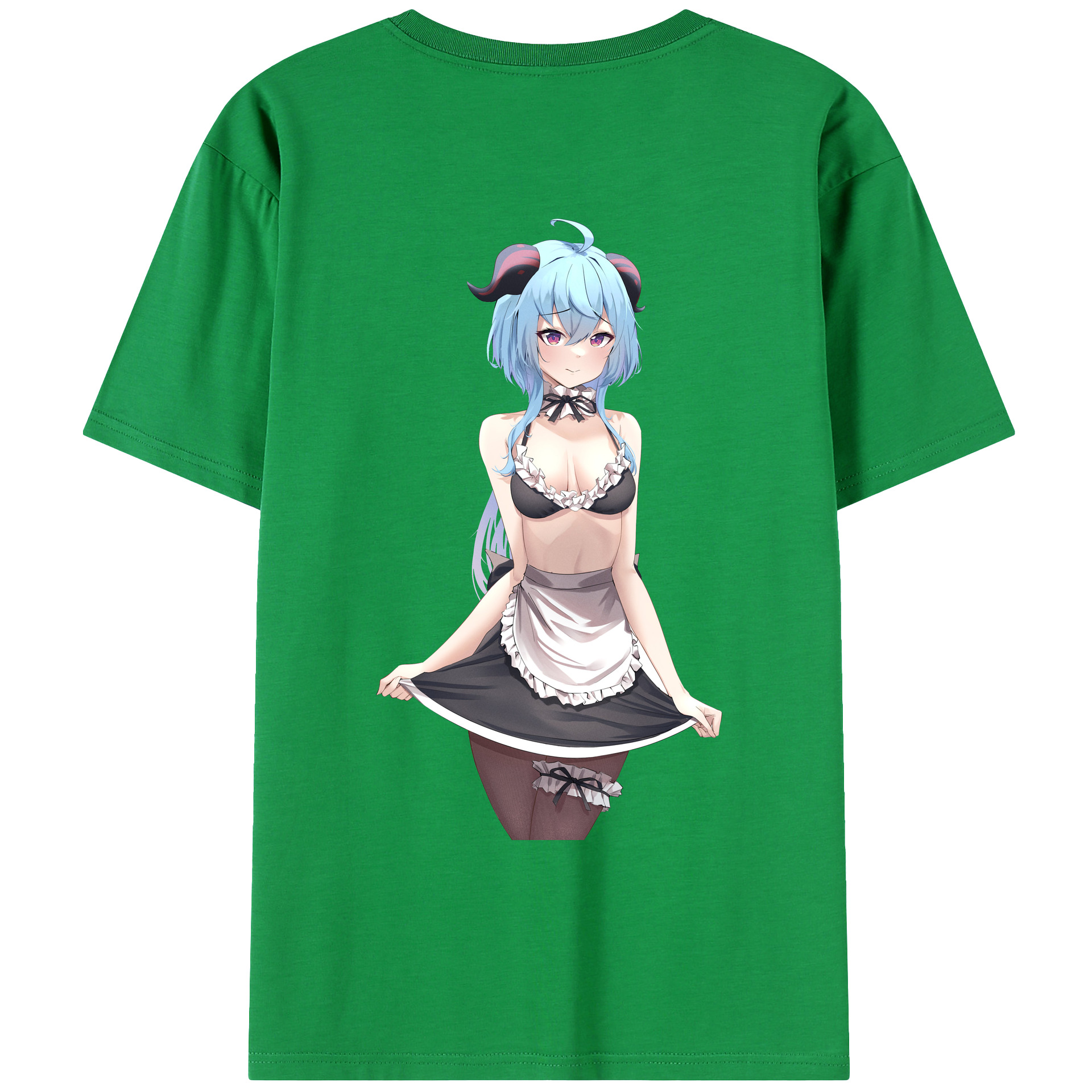 げんし神 甘雨 かんう genshin Ganyu レディース半袖Tシャツ(バックプリント)