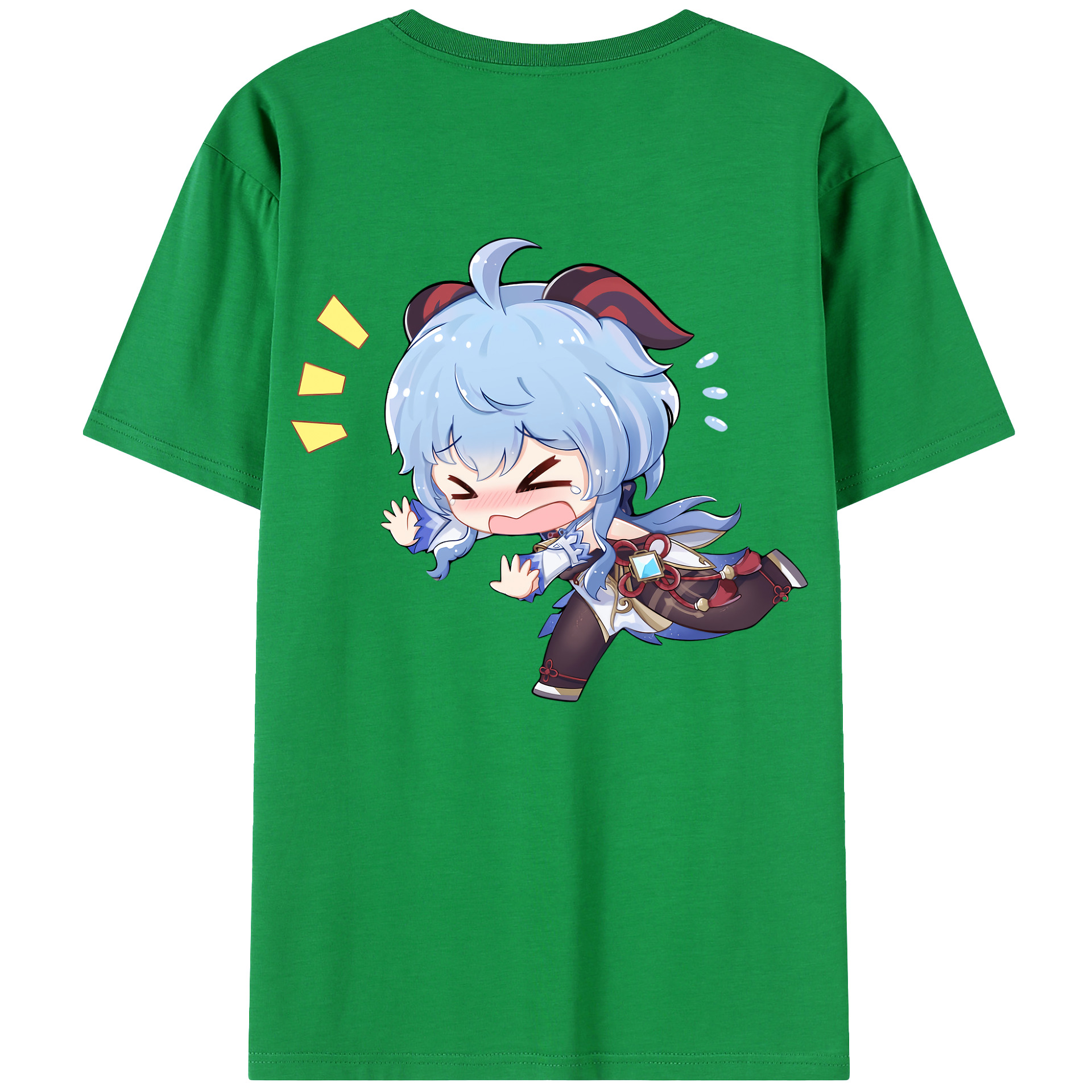 げんし神 甘雨 かんう genshin Ganyu レディース半袖Tシャツ(バックプリント)