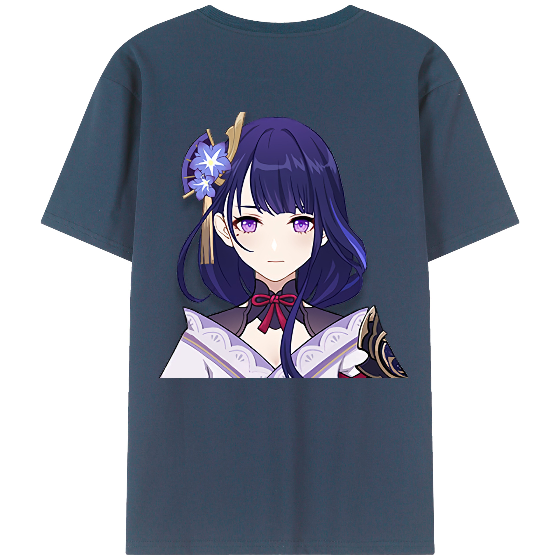 げんし神 雷電将軍 らいでんしょうぐん genshin Raiden Shogun レディース半袖Tシャツ(バックプリント)
