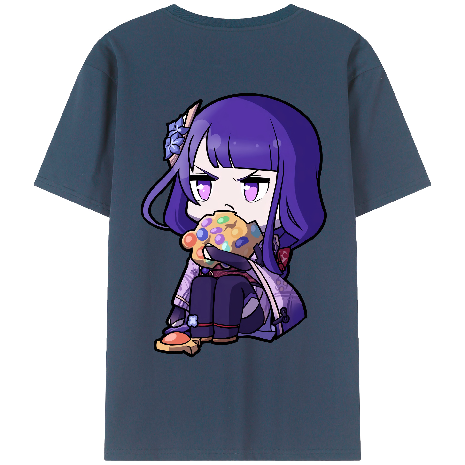 げんし神 雷電将軍 らいでんしょうぐん genshin Raiden Shogun レディース半袖Tシャツ(バックプリント)