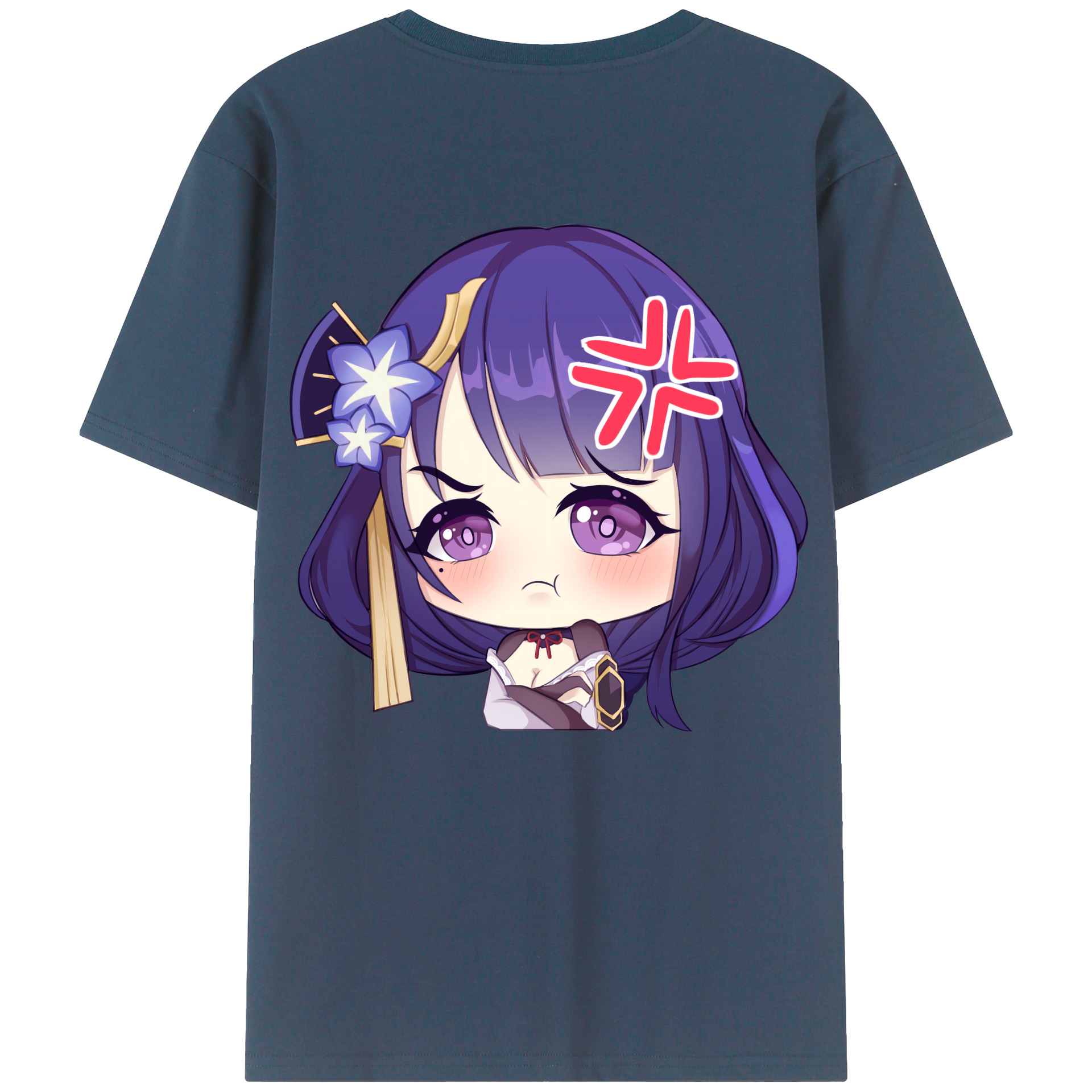 げんし神 雷電将軍 らいでんしょうぐん genshin Raiden Shogun レディース半袖Tシャツ(バックプリント)