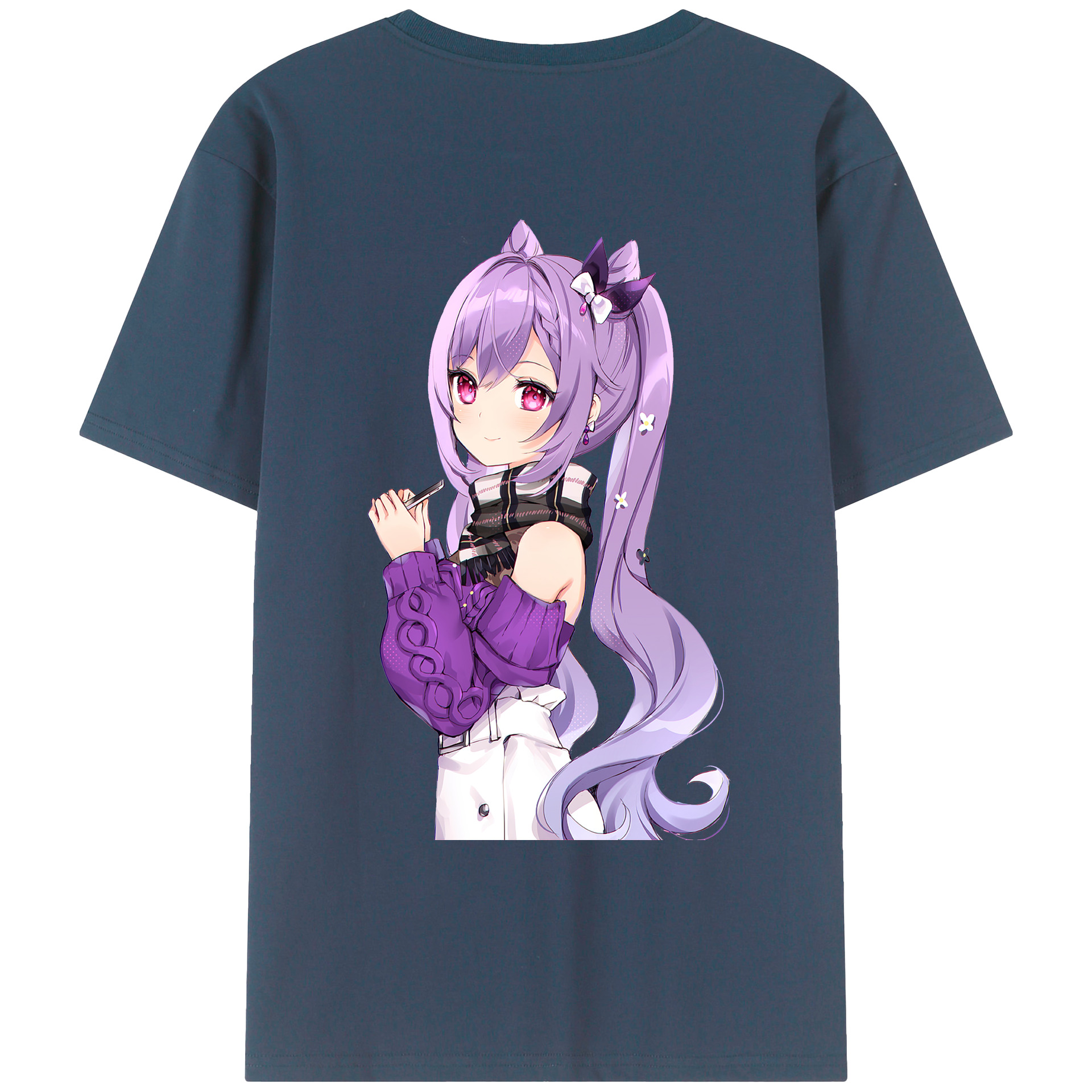 げんし神 刻晴 こくせい genshin Kokusei レディース半袖Tシャツ(バックプリント)