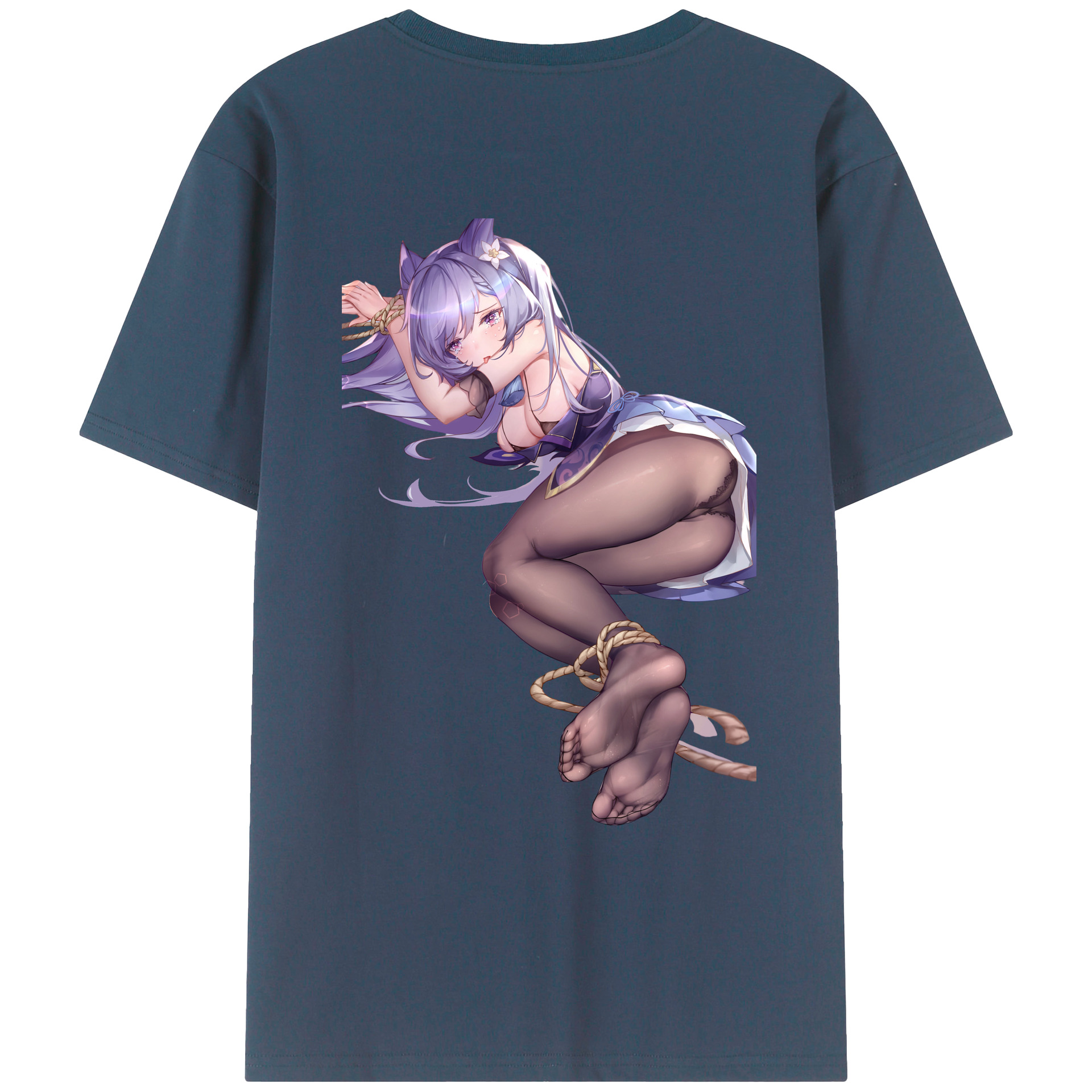げんし神 刻晴 こくせい genshin Kokusei レディース半袖Tシャツ(バックプリント)