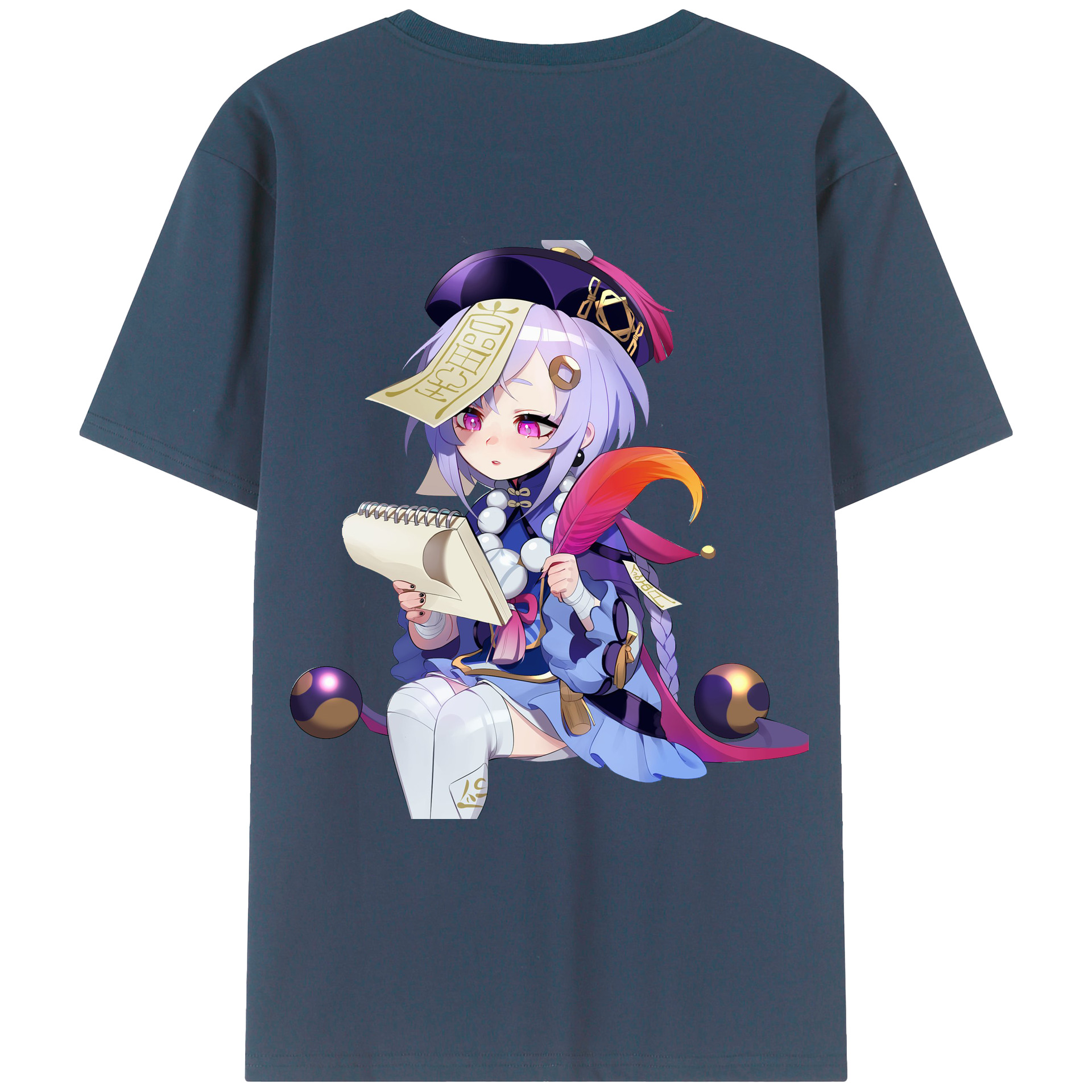 げんし神 七七 なな  genshin Nana レディース半袖Tシャツ(バックプリント)