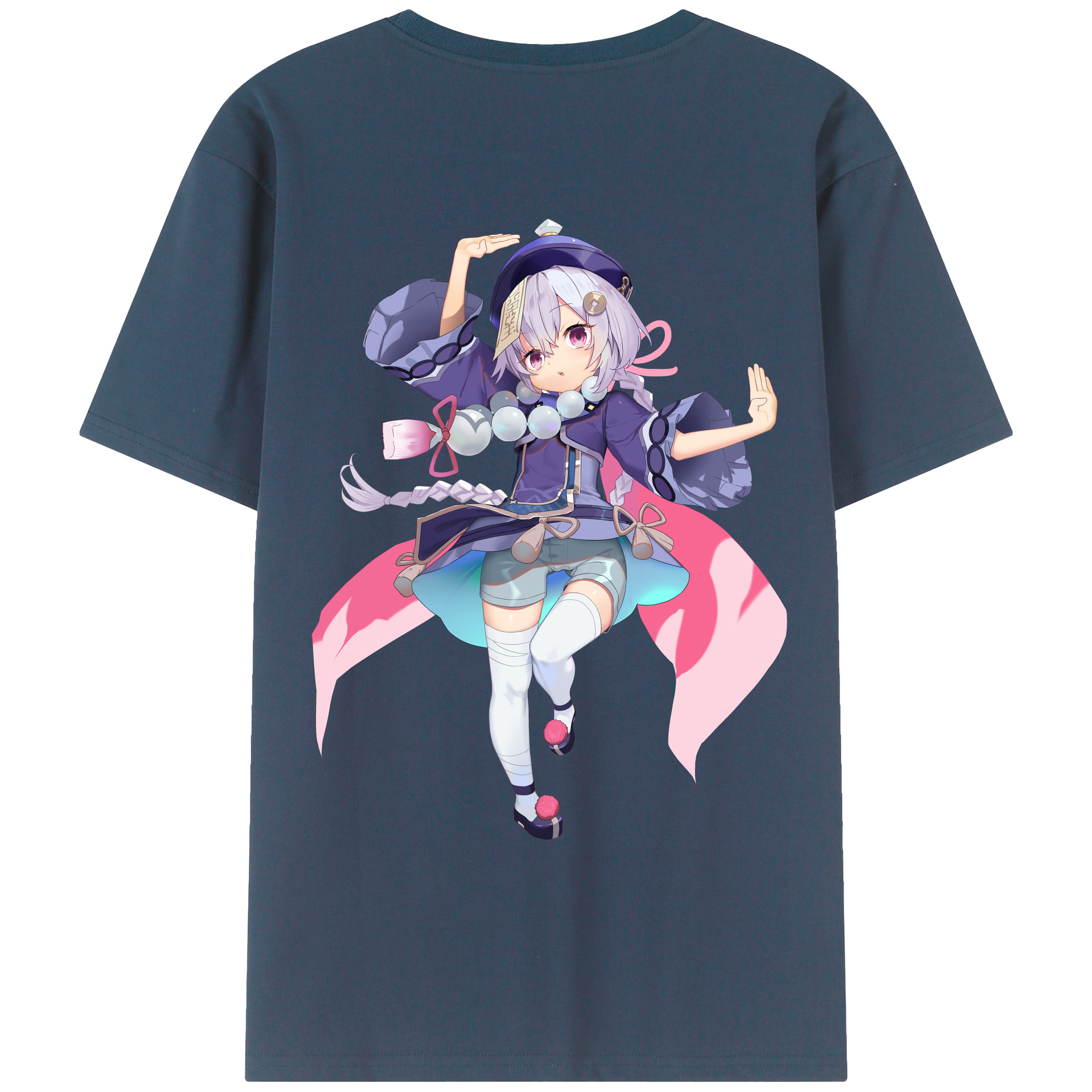 げんし神 七七 なな  genshin Nana レディース半袖Tシャツ(バックプリント)