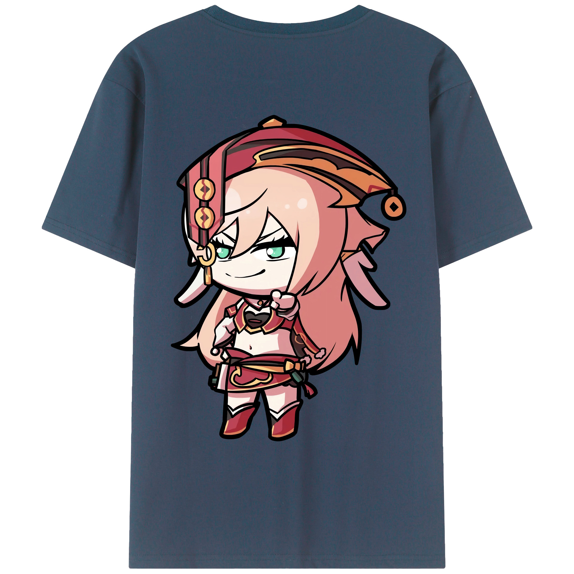 げんし神 ヤンフェイ genshin Yanfei レディース半袖Tシャツ(バックプリント)