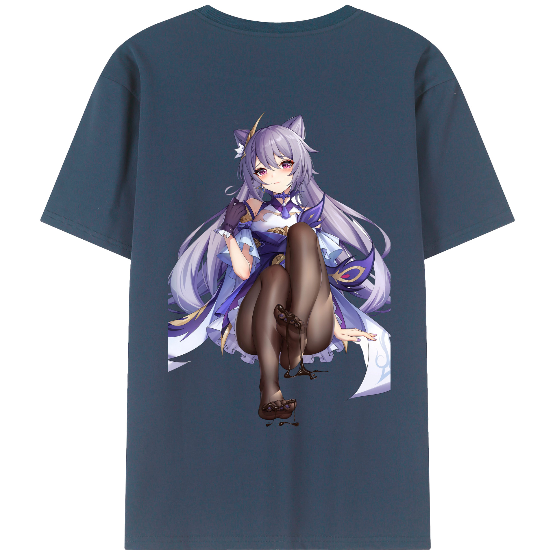 げんし神 刻晴 こくせい genshin Kokusei レディース半袖Tシャツ(バックプリント)