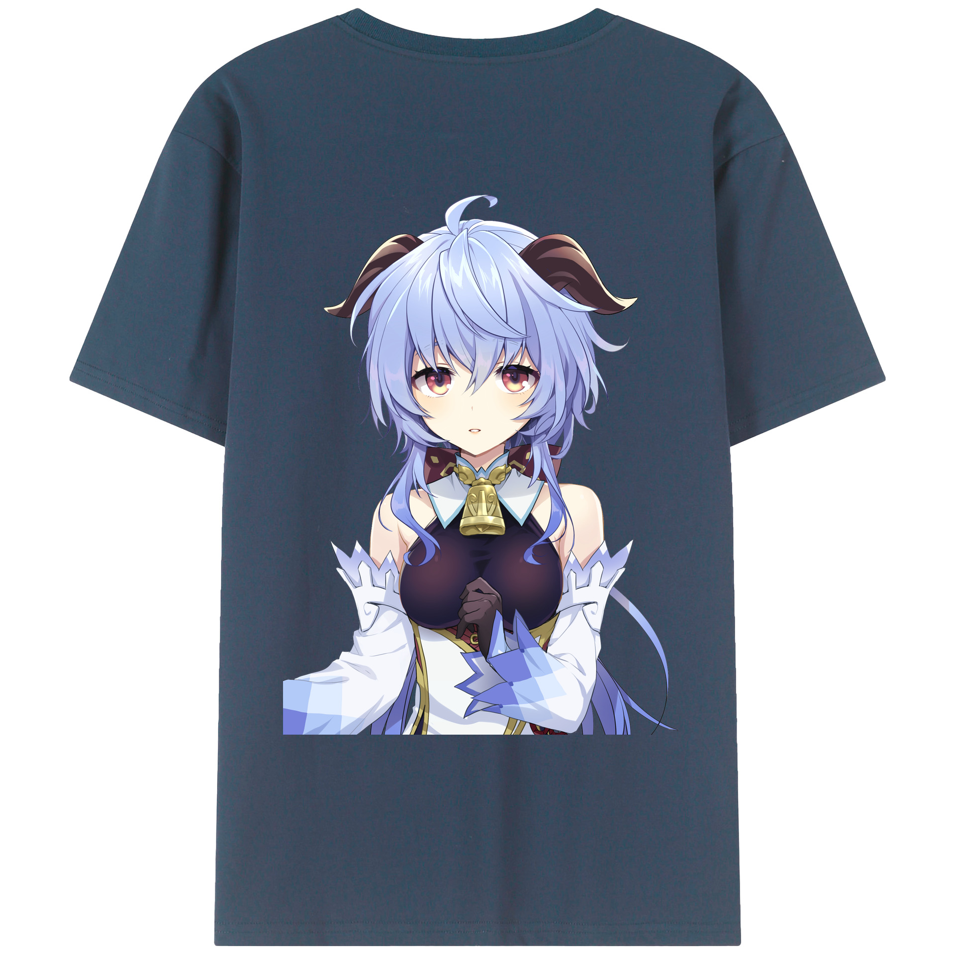 げんし神 甘雨 かんう genshin Ganyu レディース半袖Tシャツ(バックプリント)