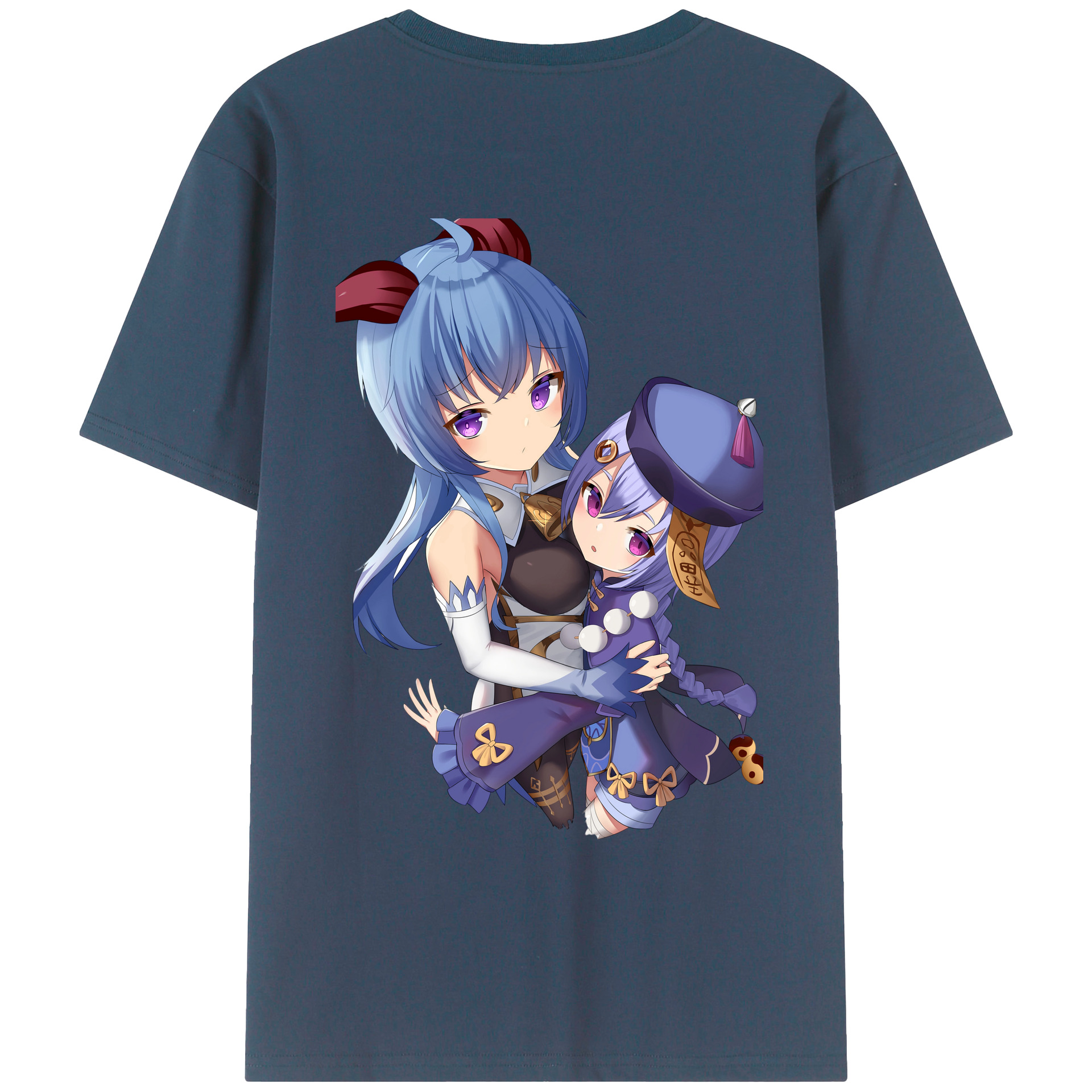 げんし神 甘雨 かんう genshin Ganyu レディース半袖Tシャツ(バックプリント)