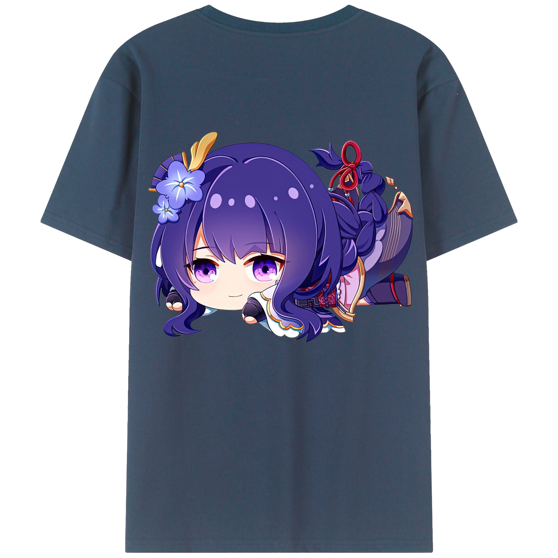 げんし神 雷電将軍 らいでんしょうぐん genshin Raiden Shogun レディース半袖Tシャツ(バックプリント)