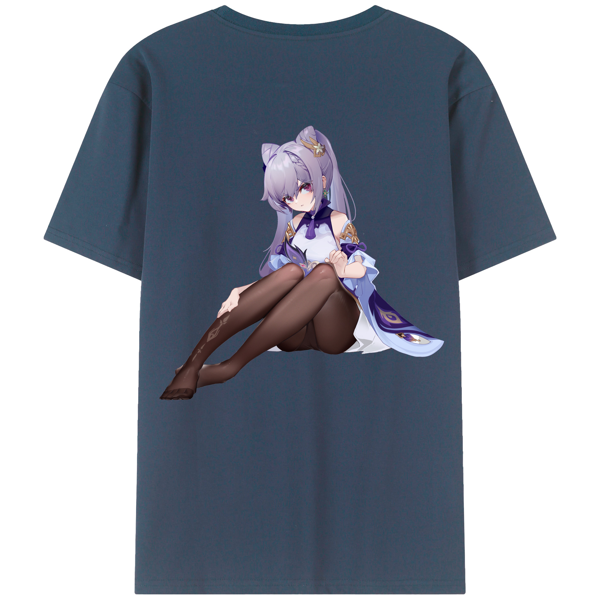 げんし神 刻晴 こくせい genshin Kokusei レディース半袖Tシャツ(バックプリント)