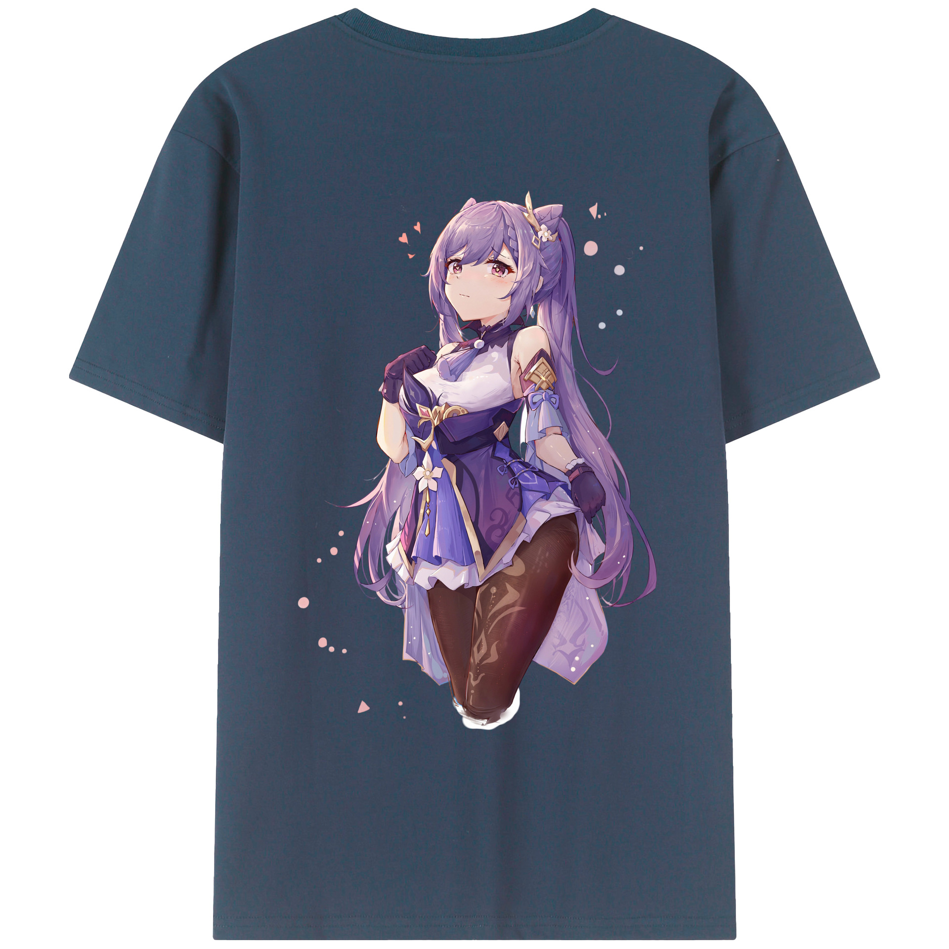 げんし神 刻晴 こくせい genshin Kokusei レディース半袖Tシャツ(バックプリント)