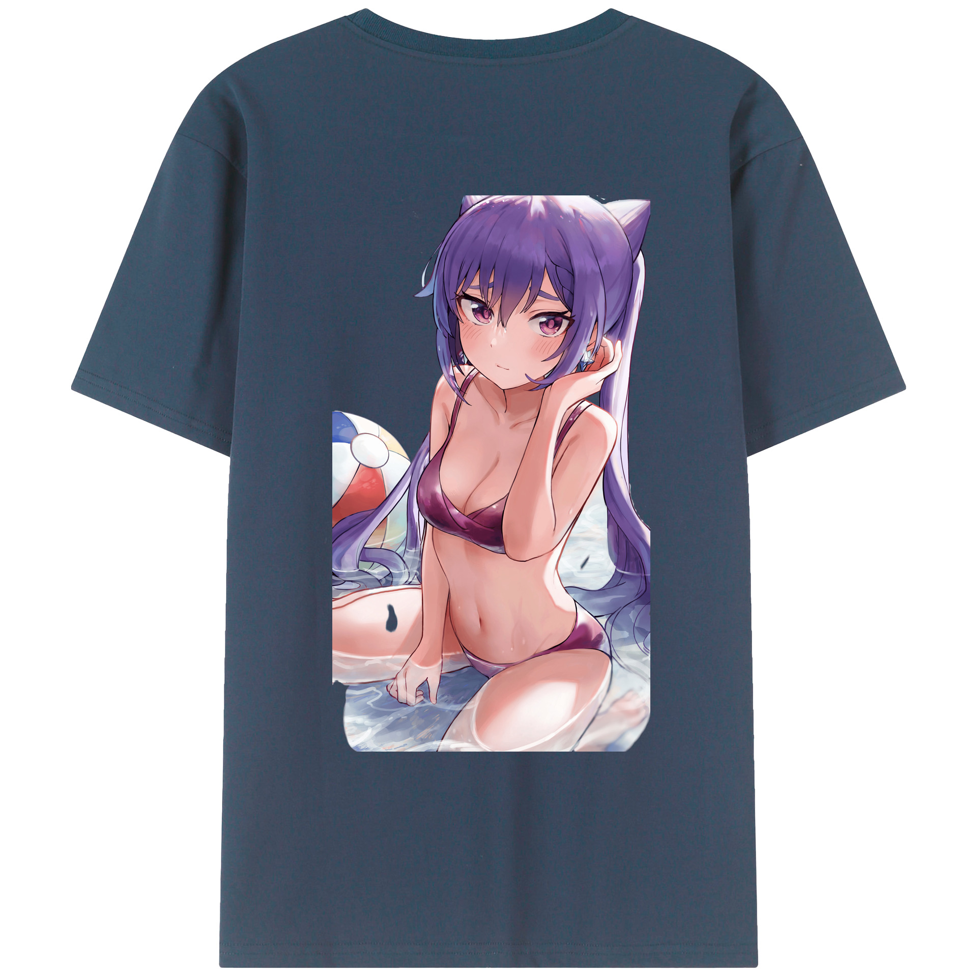 げんし神 刻晴 こくせい genshin Kokusei レディース半袖Tシャツ(バックプリント)