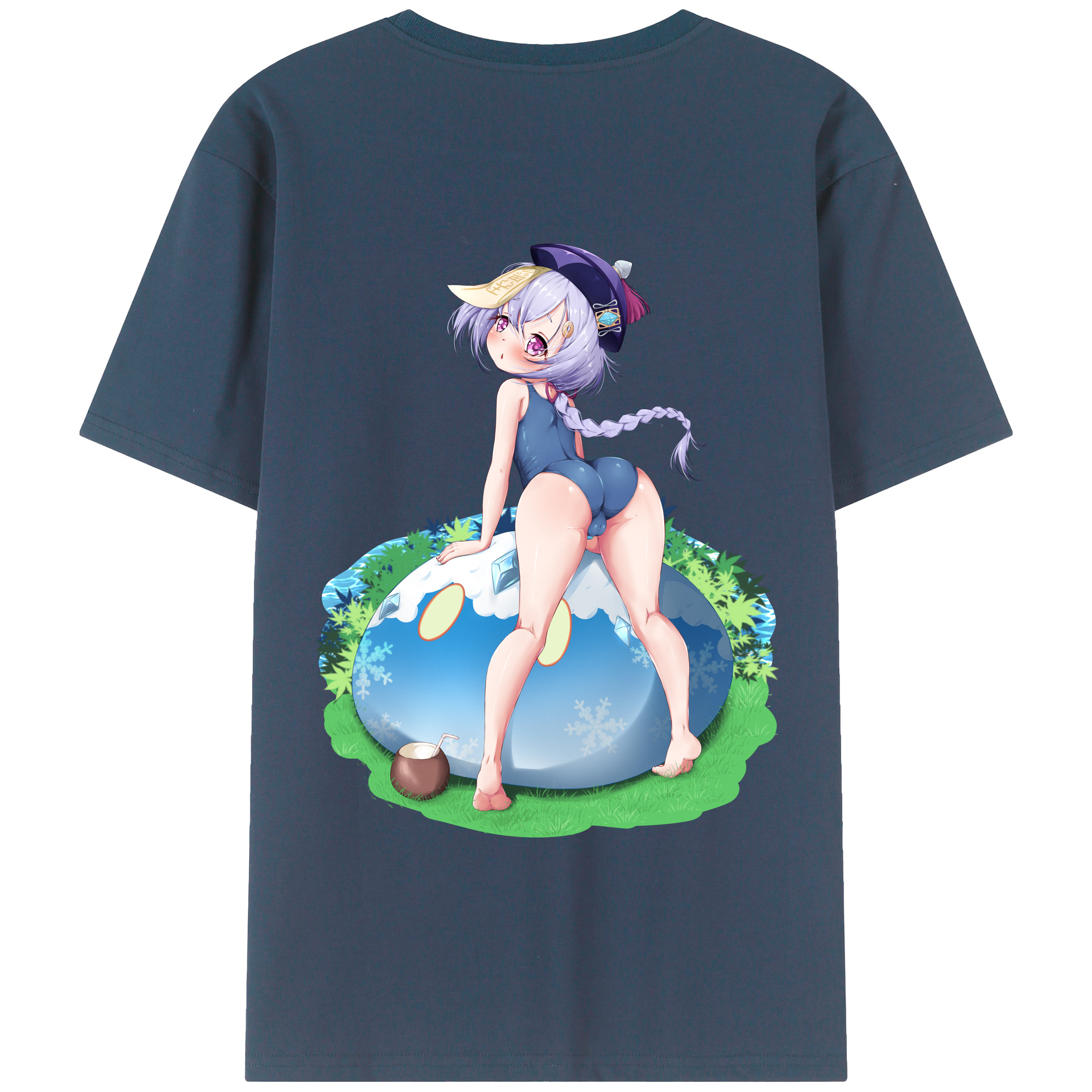 げんし神 七七 なな  genshin Nana レディース半袖Tシャツ(バックプリント)