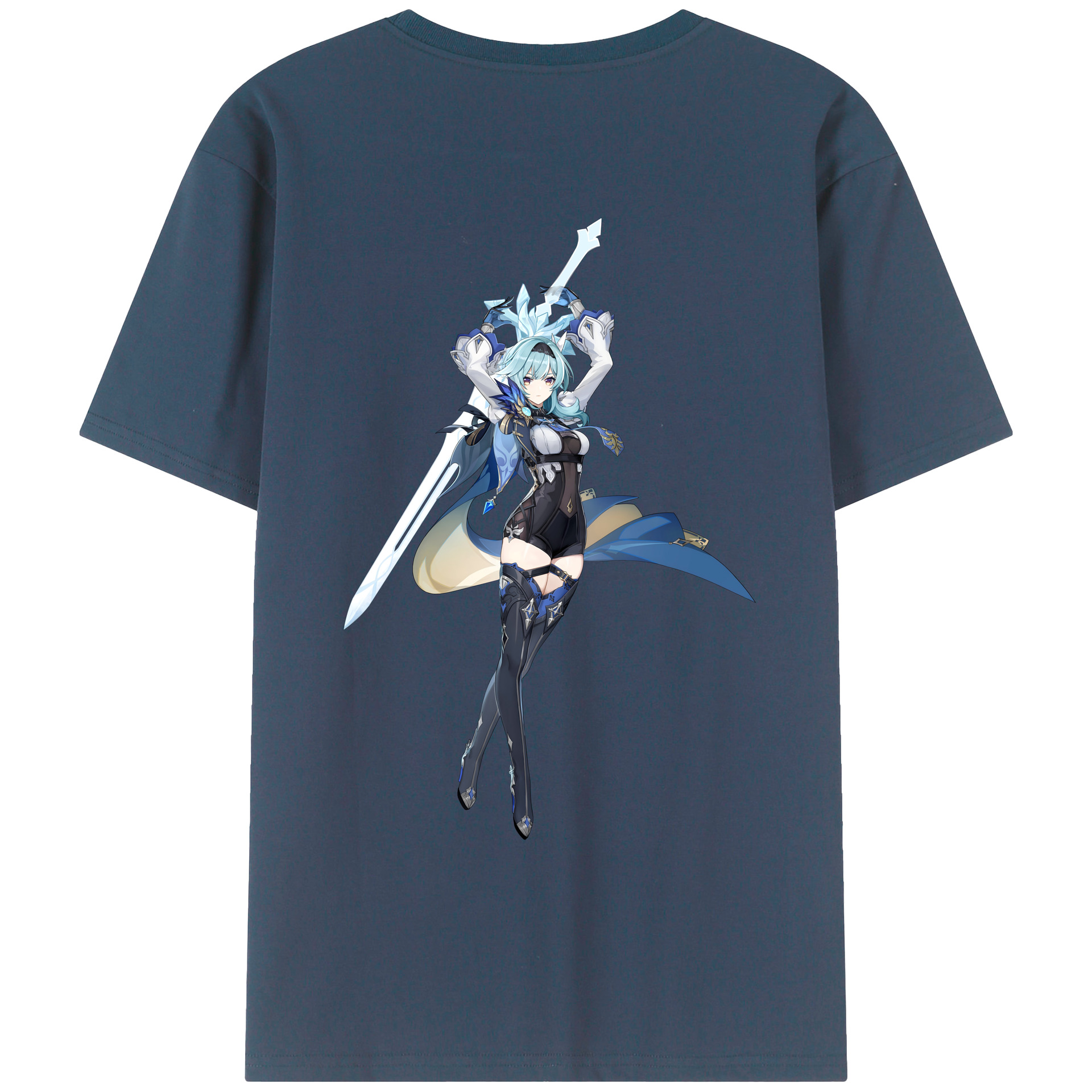げんし神 优菈 ゆうら genshin Yūra レディース半袖Tシャツ(バックプリント)