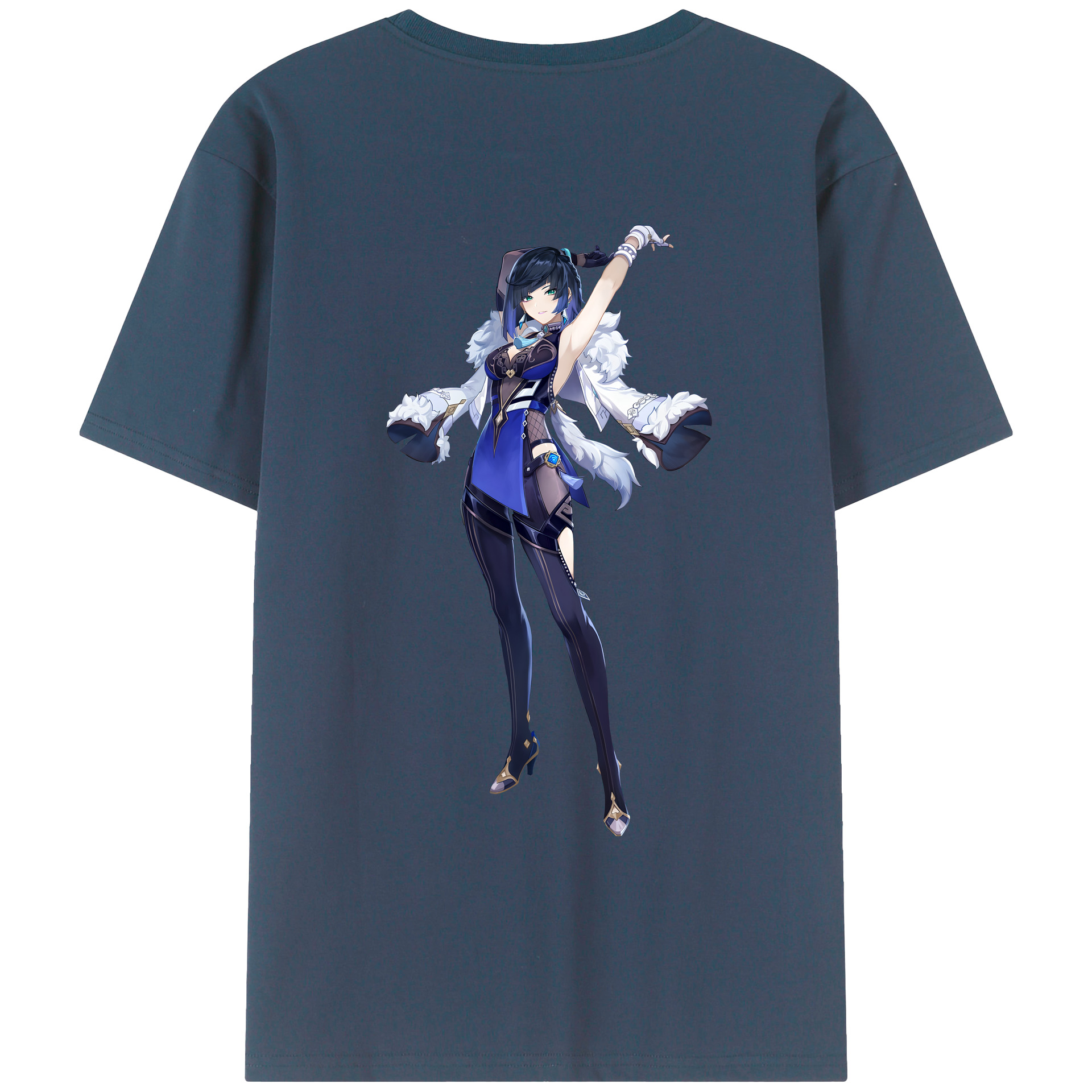 げんし神 夜兰 やらん genshin Yaran レディース半袖Tシャツ(バックプリント)