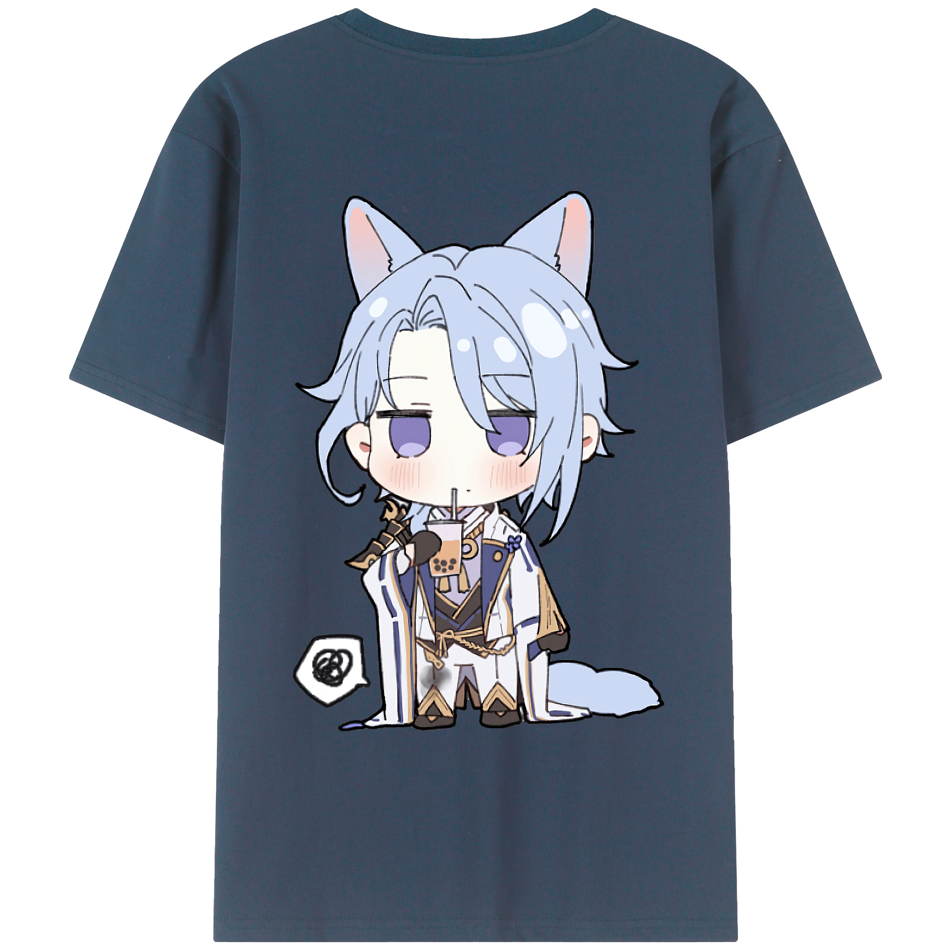 げんし神 神里綾人 かみさとあやと genshin Kamisato Ayato レディース半袖Tシャツ(バックプリント)