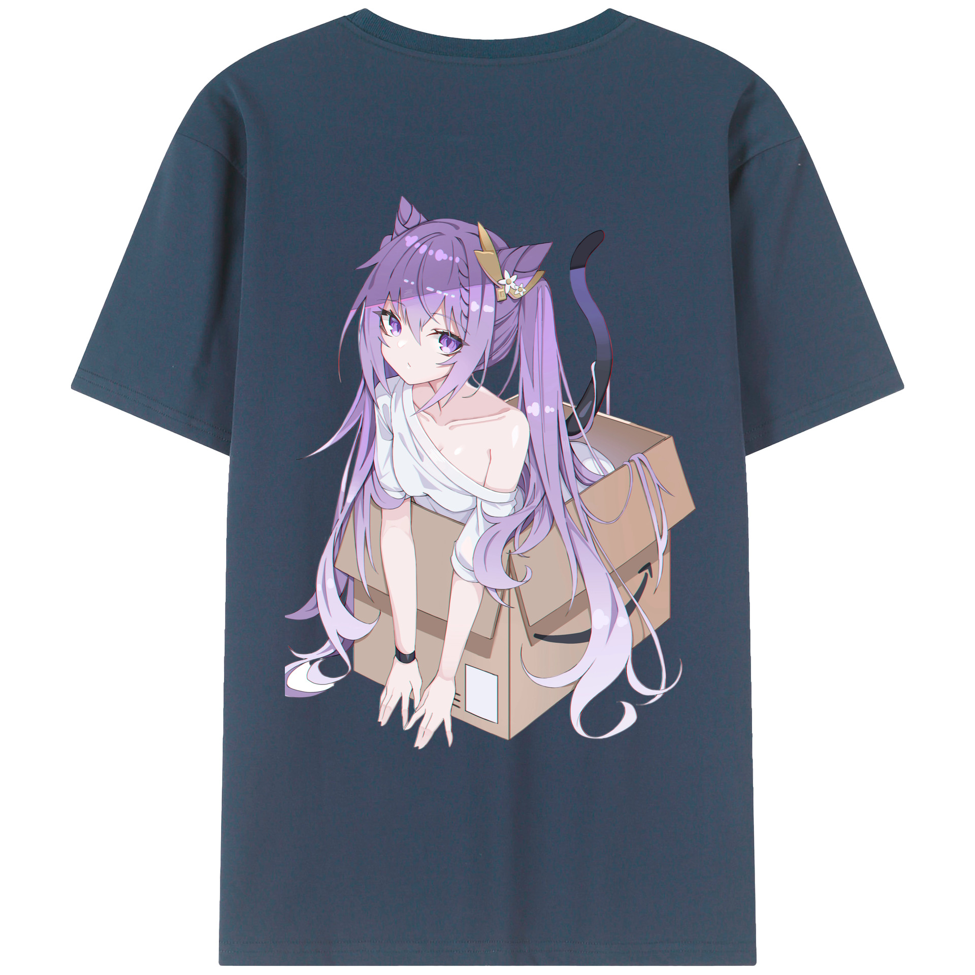 げんし神 刻晴 こくせい genshin Kokusei レディース半袖Tシャツ(バックプリント)