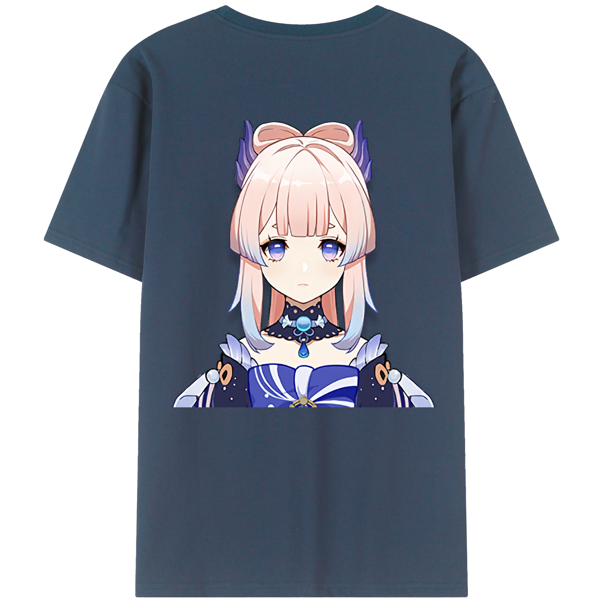 げんし神 珊瑚宮心海 サンゴノミヤ・ココミ genshin Sangonomiya Kokomi レディース半袖Tシャツ(バックプリント)