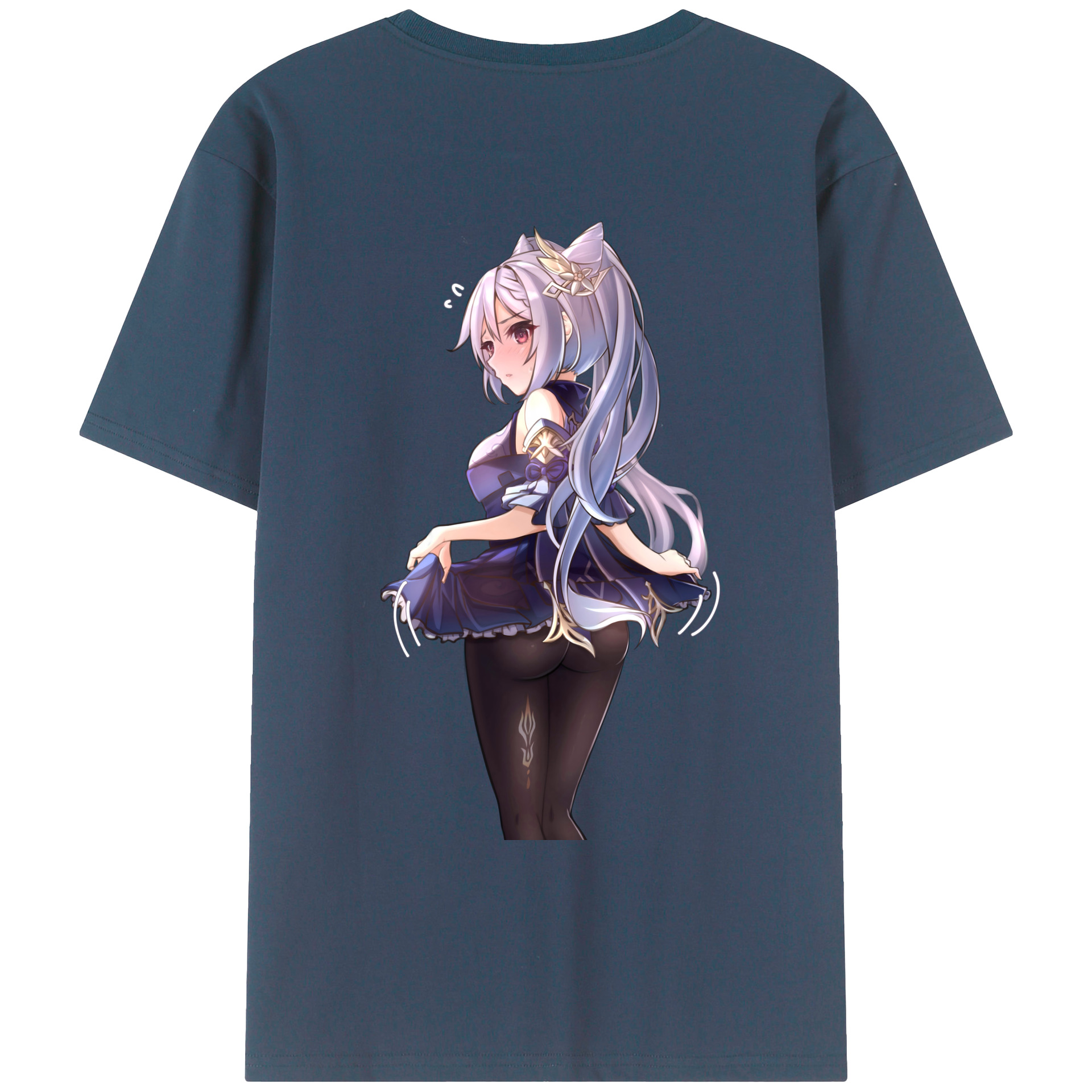 げんし神 刻晴 こくせい genshin Kokusei レディース半袖Tシャツ(バックプリント)