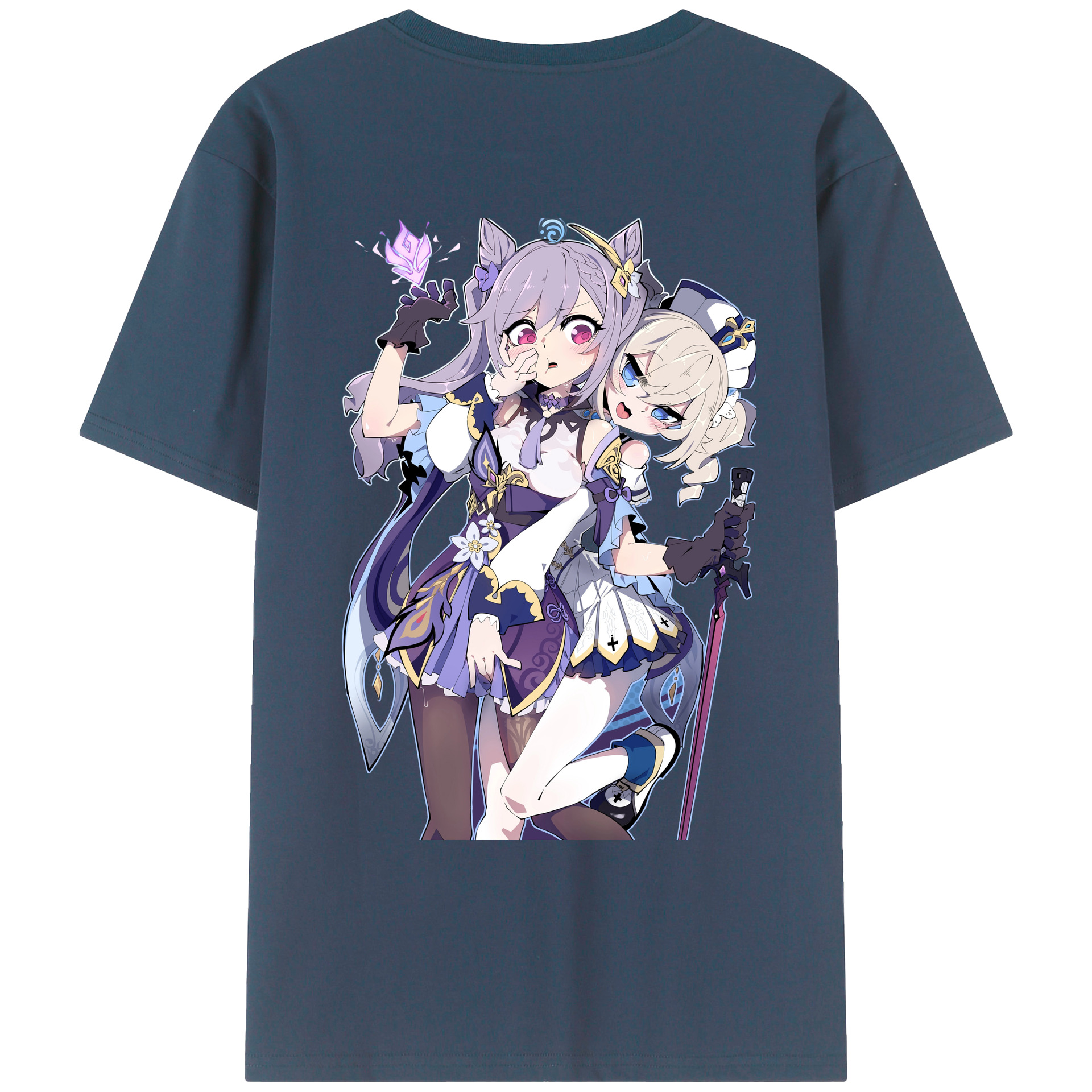 げんし神 刻晴 こくせい genshin Kokusei レディース半袖Tシャツ(バックプリント)