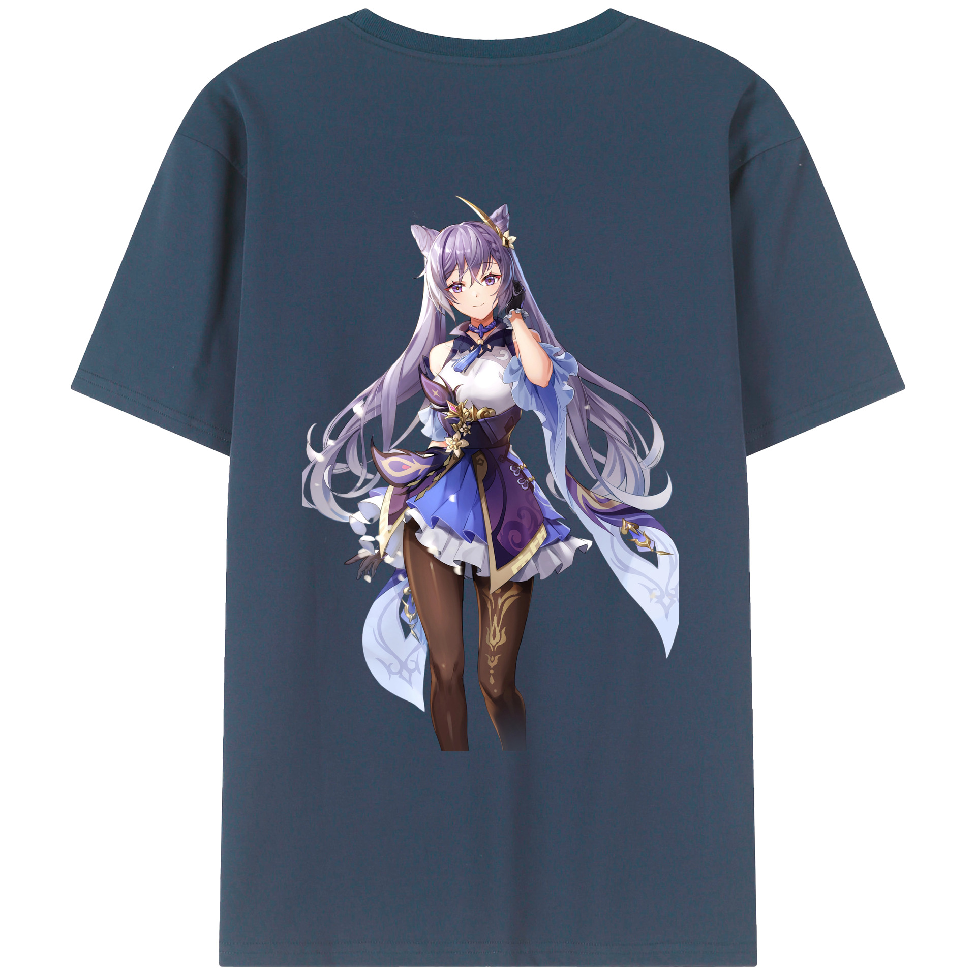 げんし神 刻晴 こくせい genshin Kokusei レディース半袖Tシャツ(バックプリント)