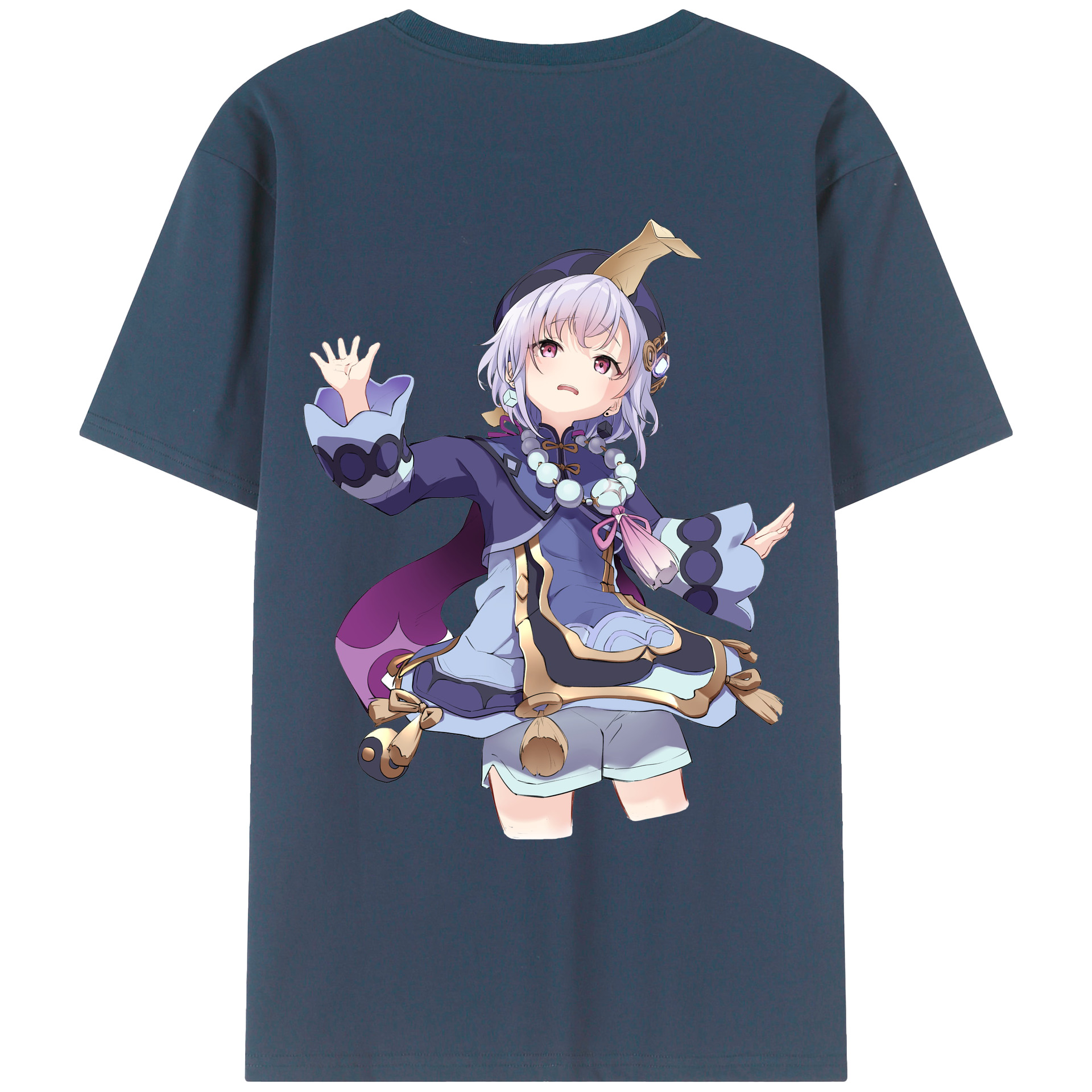 げんし神 七七 なな  genshin Nana レディース半袖Tシャツ(バックプリント)