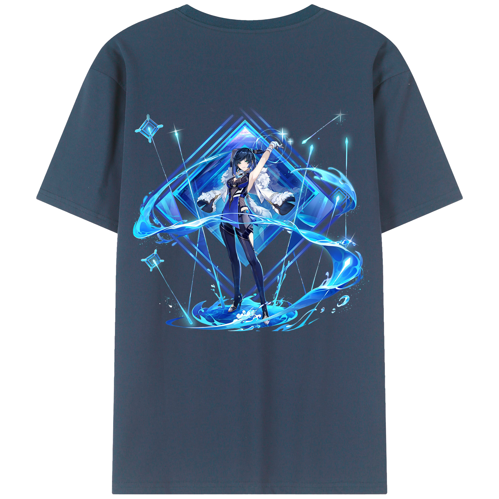 げんし神 夜兰 やらん genshin Yaran レディース半袖Tシャツ(バックプリント)
