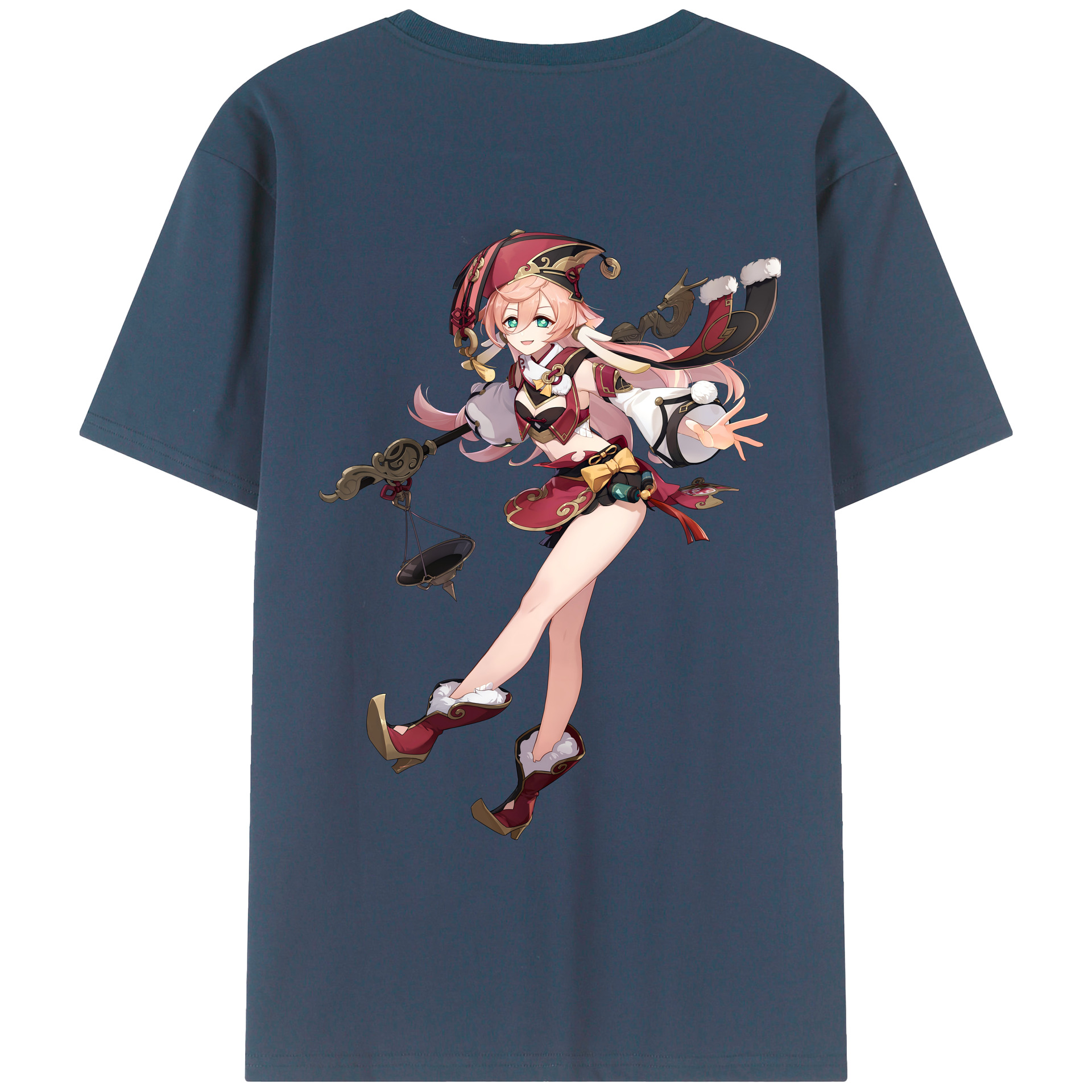 げんし神 ヤンフェイ genshin Yanfei レディース半袖Tシャツ(バックプリント)
