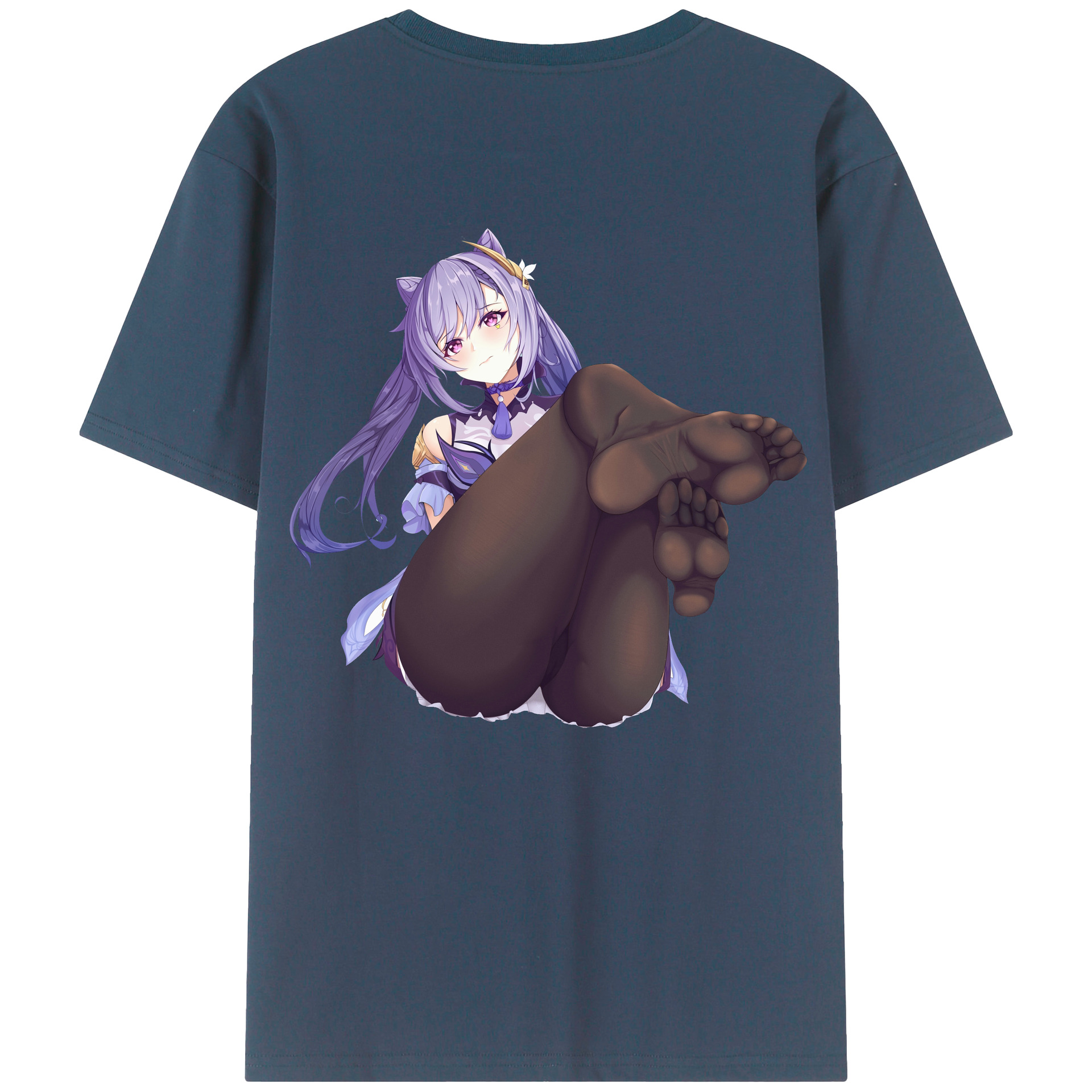 げんし神 刻晴 こくせい genshin Kokusei レディース半袖Tシャツ(バックプリント)