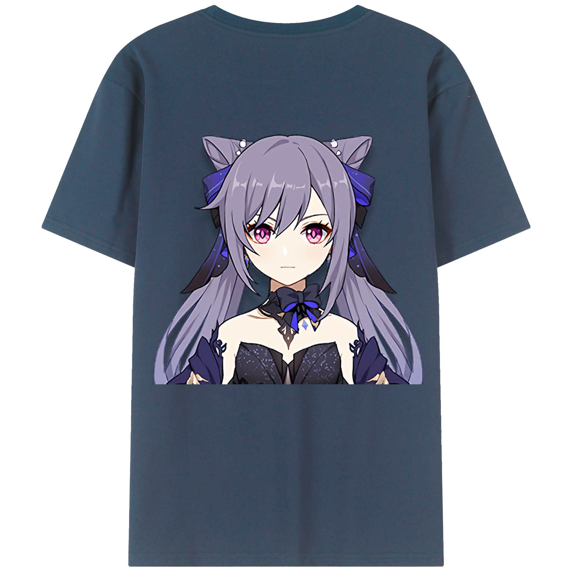 げんし神 刻晴 こくせい genshin Kokusei レディース半袖Tシャツ(バックプリント)