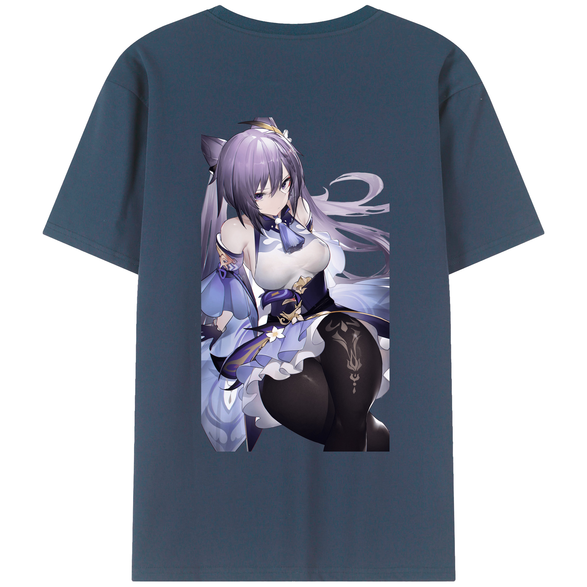 げんし神 刻晴 こくせい genshin Kokusei レディース半袖Tシャツ(バックプリント)