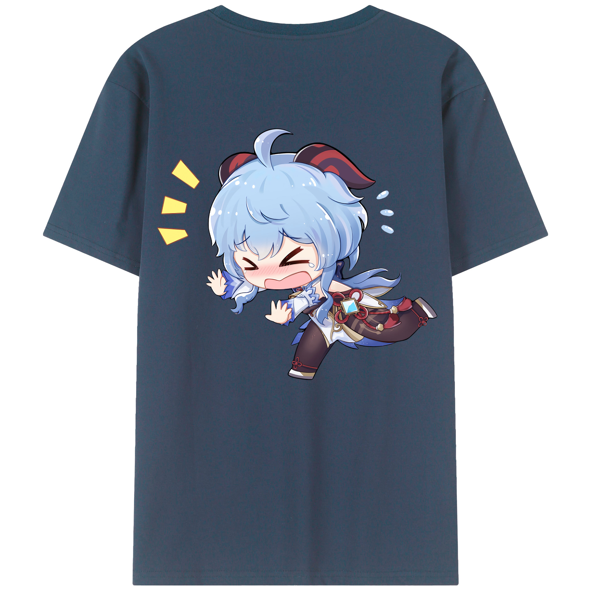 げんし神 甘雨 かんう genshin Ganyu レディース半袖Tシャツ(バックプリント)
