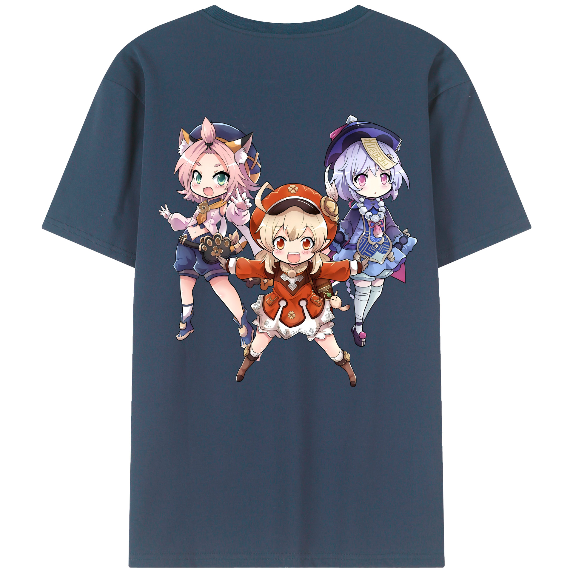 げんし神 七七 なな  genshin Nana レディース半袖Tシャツ(バックプリント)