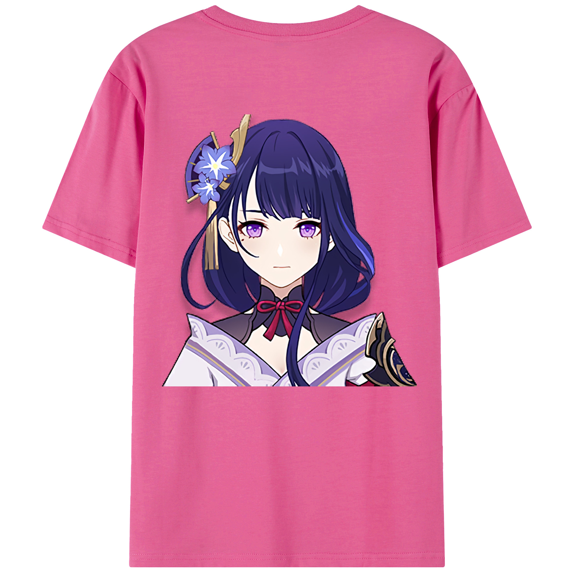 げんし神 雷電将軍 らいでんしょうぐん genshin Raiden Shogun レディース半袖Tシャツ(バックプリント)