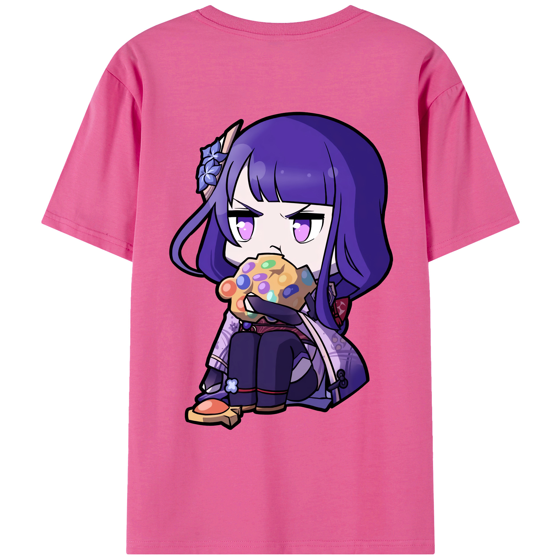 げんし神 雷電将軍 らいでんしょうぐん genshin Raiden Shogun レディース半袖Tシャツ(バックプリント)