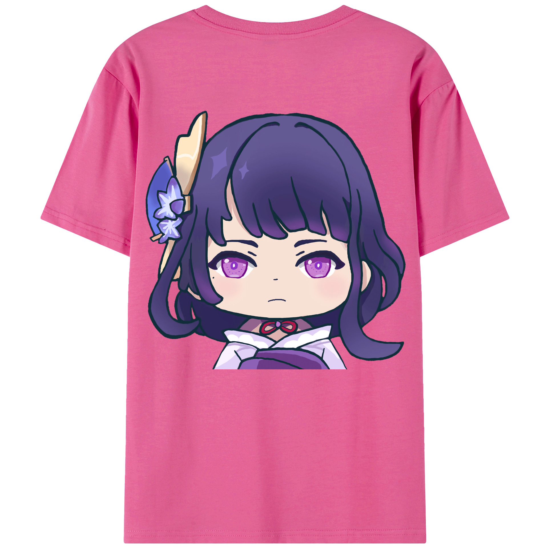 げんし神 雷電将軍 らいでんしょうぐん genshin Raiden Shogun レディース半袖Tシャツ(バックプリント)