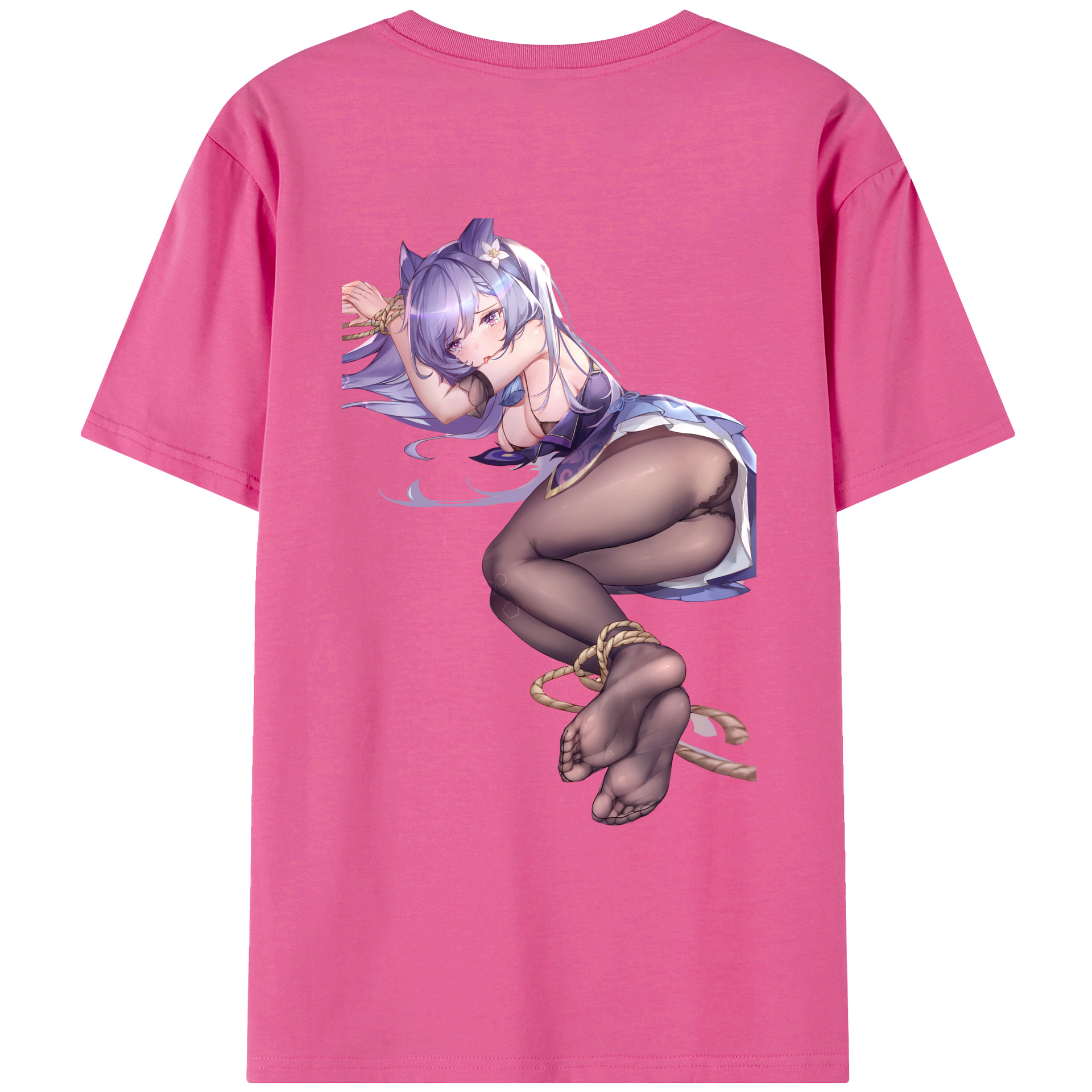 げんし神 刻晴 こくせい genshin Kokusei レディース半袖Tシャツ(バックプリント)