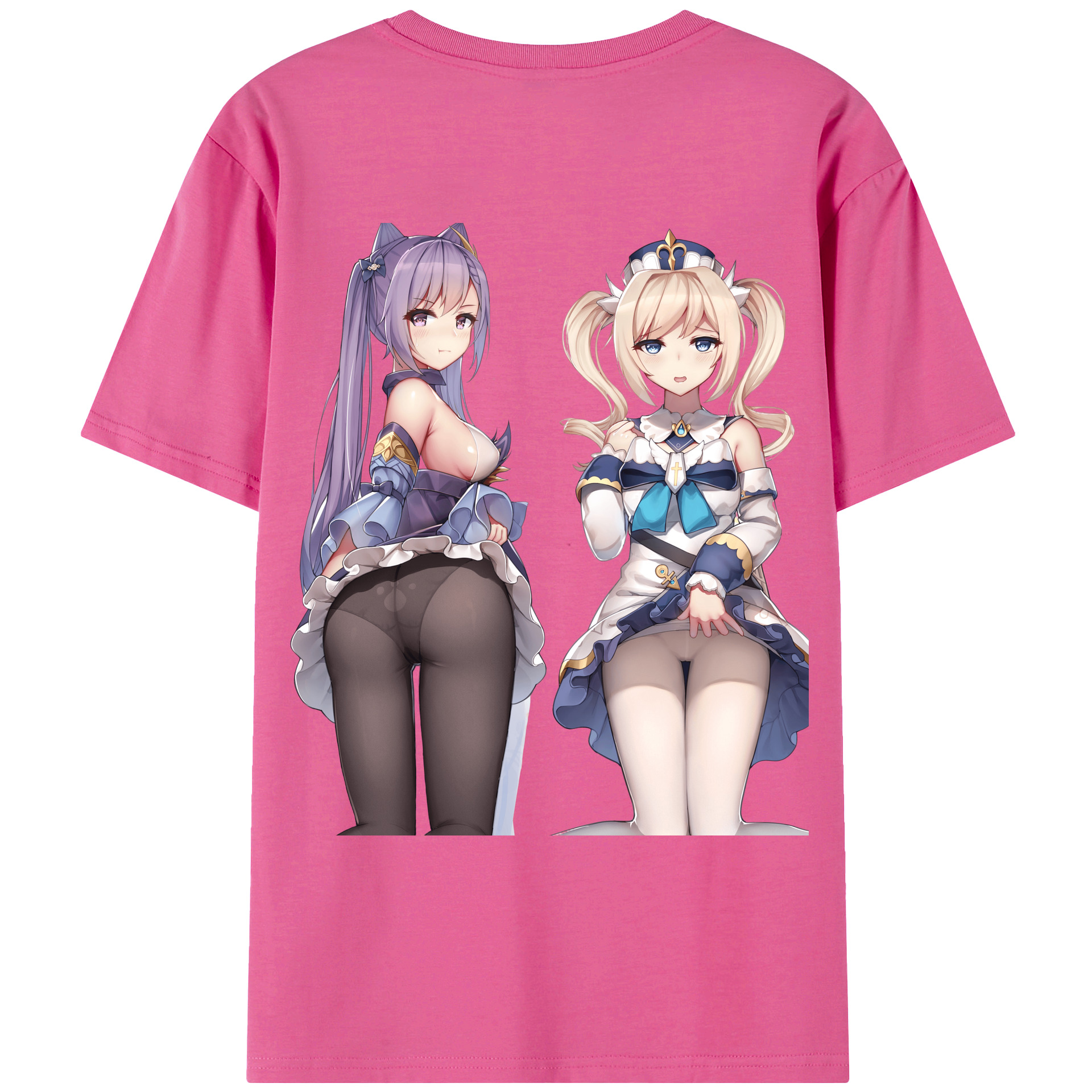 げんし神 刻晴 こくせい genshin Kokusei レディース半袖Tシャツ(バックプリント)