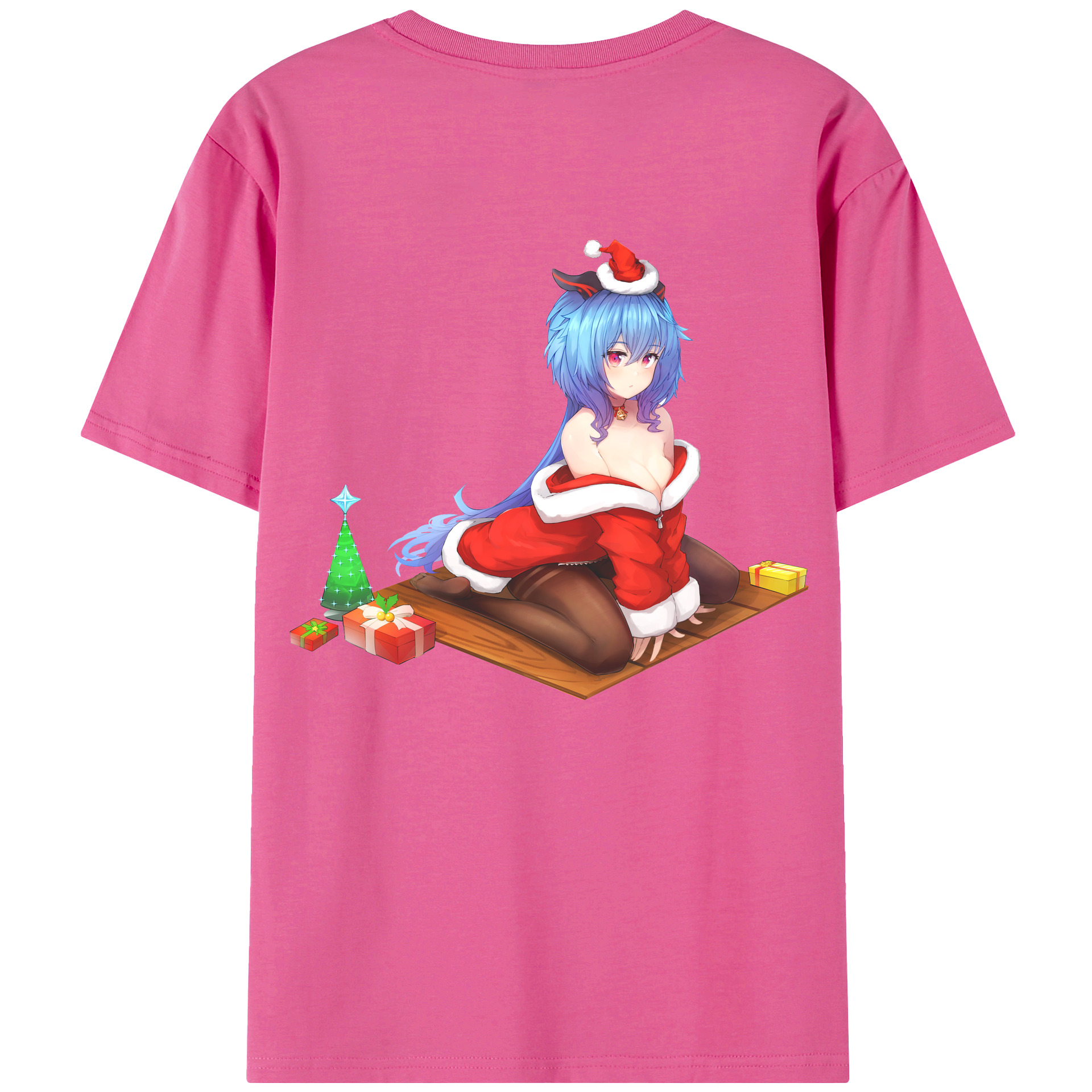げんし神 甘雨 かんう genshin Ganyu レディース半袖Tシャツ(バックプリント)
