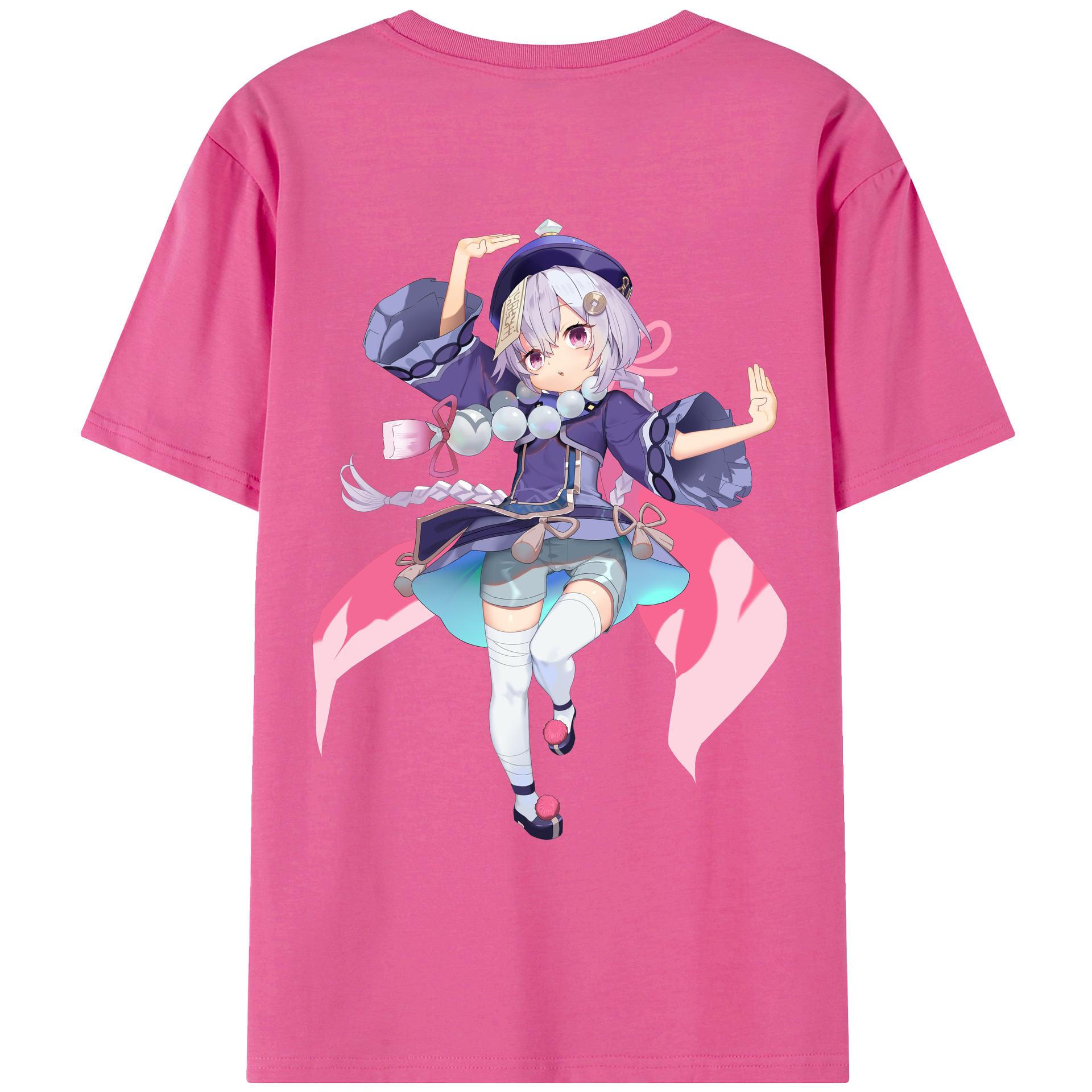 げんし神 七七 なな  genshin Nana レディース半袖Tシャツ(バックプリント)