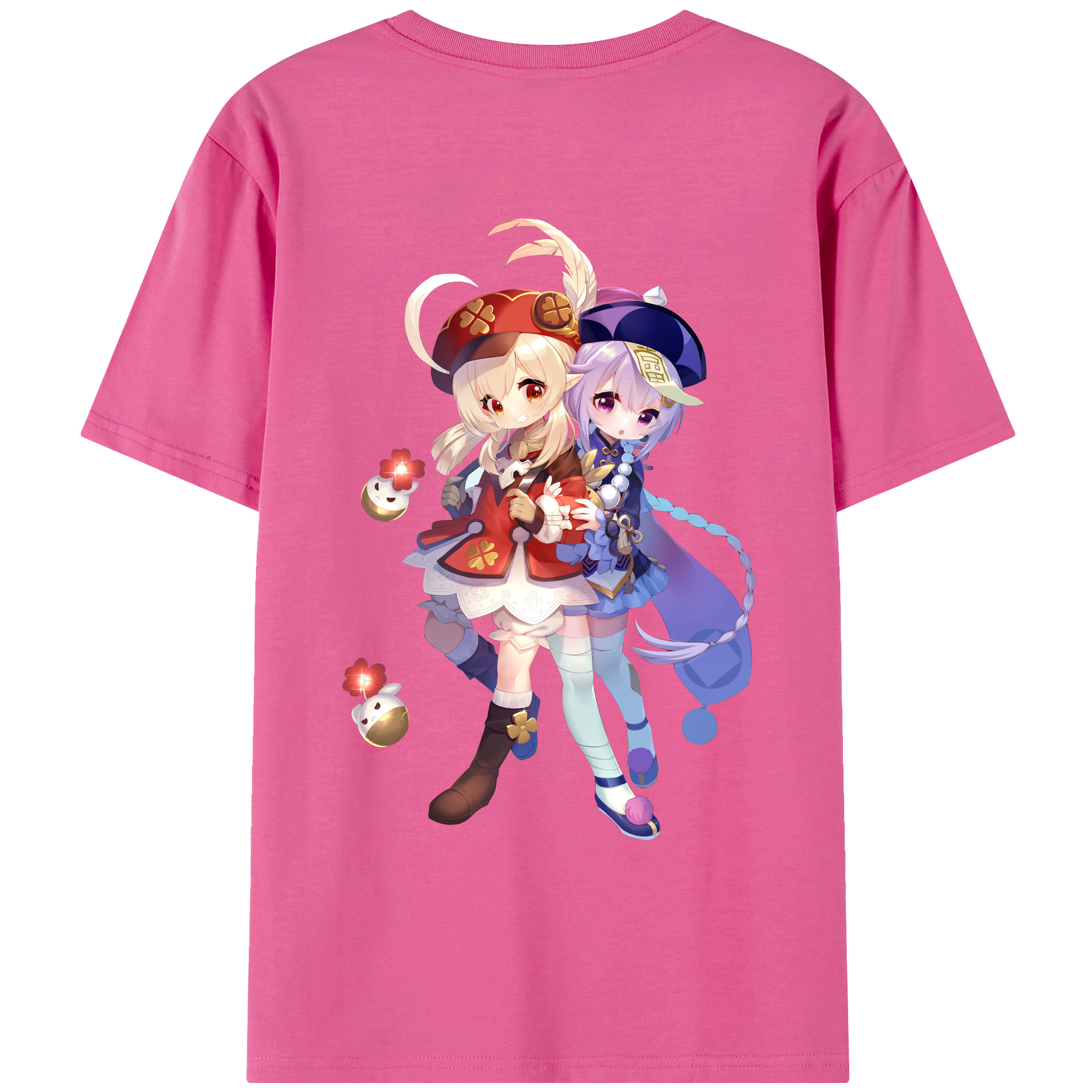 げんし神 七七 なな  genshin Nana レディース半袖Tシャツ(バックプリント)