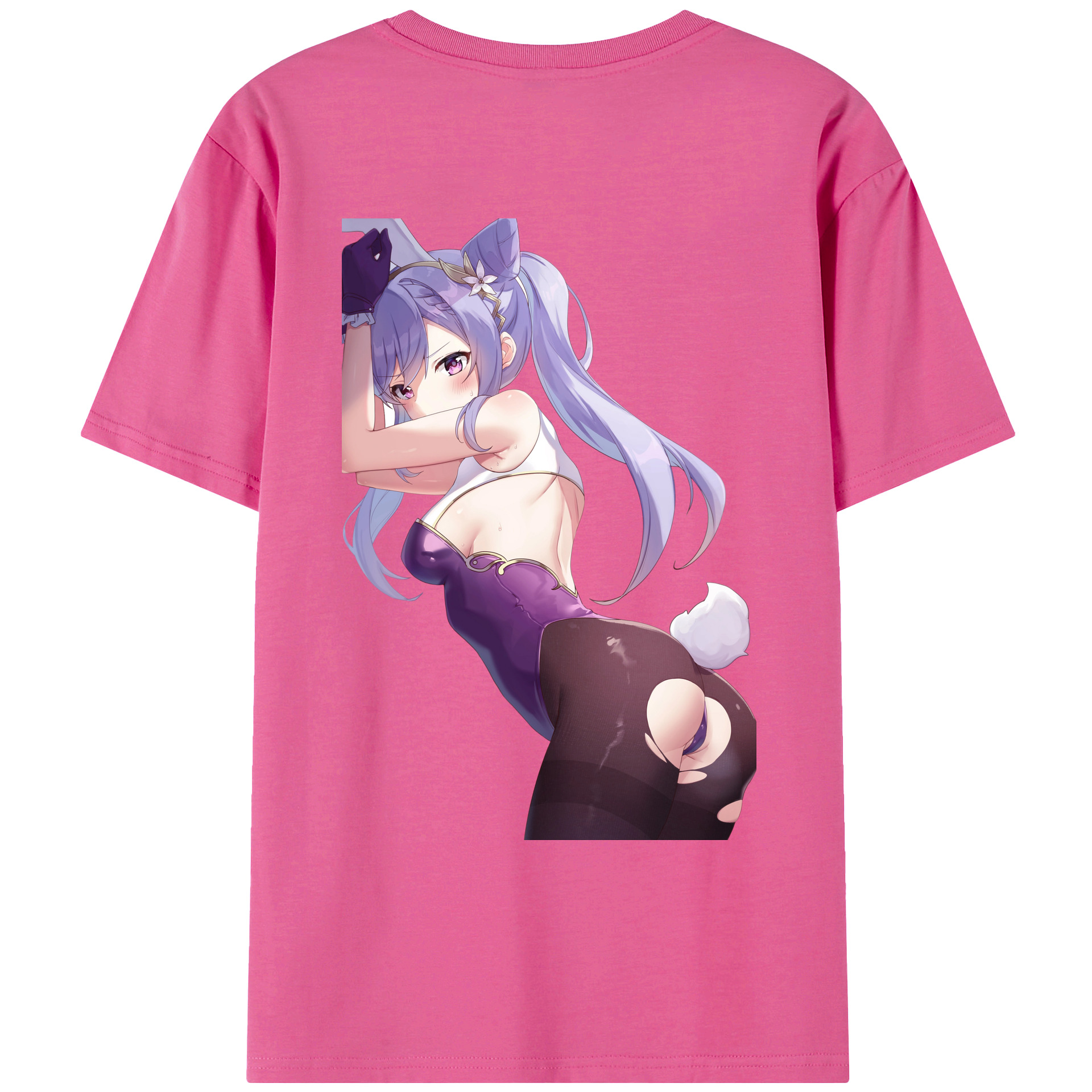 げんし神 刻晴 こくせい genshin Kokusei レディース半袖Tシャツ(バックプリント)