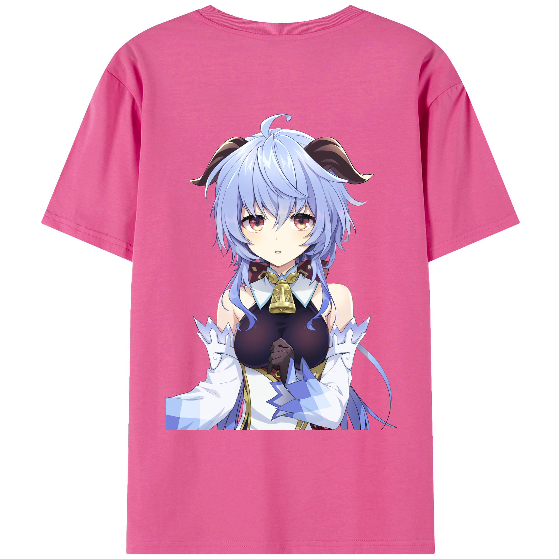 げんし神 甘雨 かんう genshin Ganyu レディース半袖Tシャツ(バックプリント)